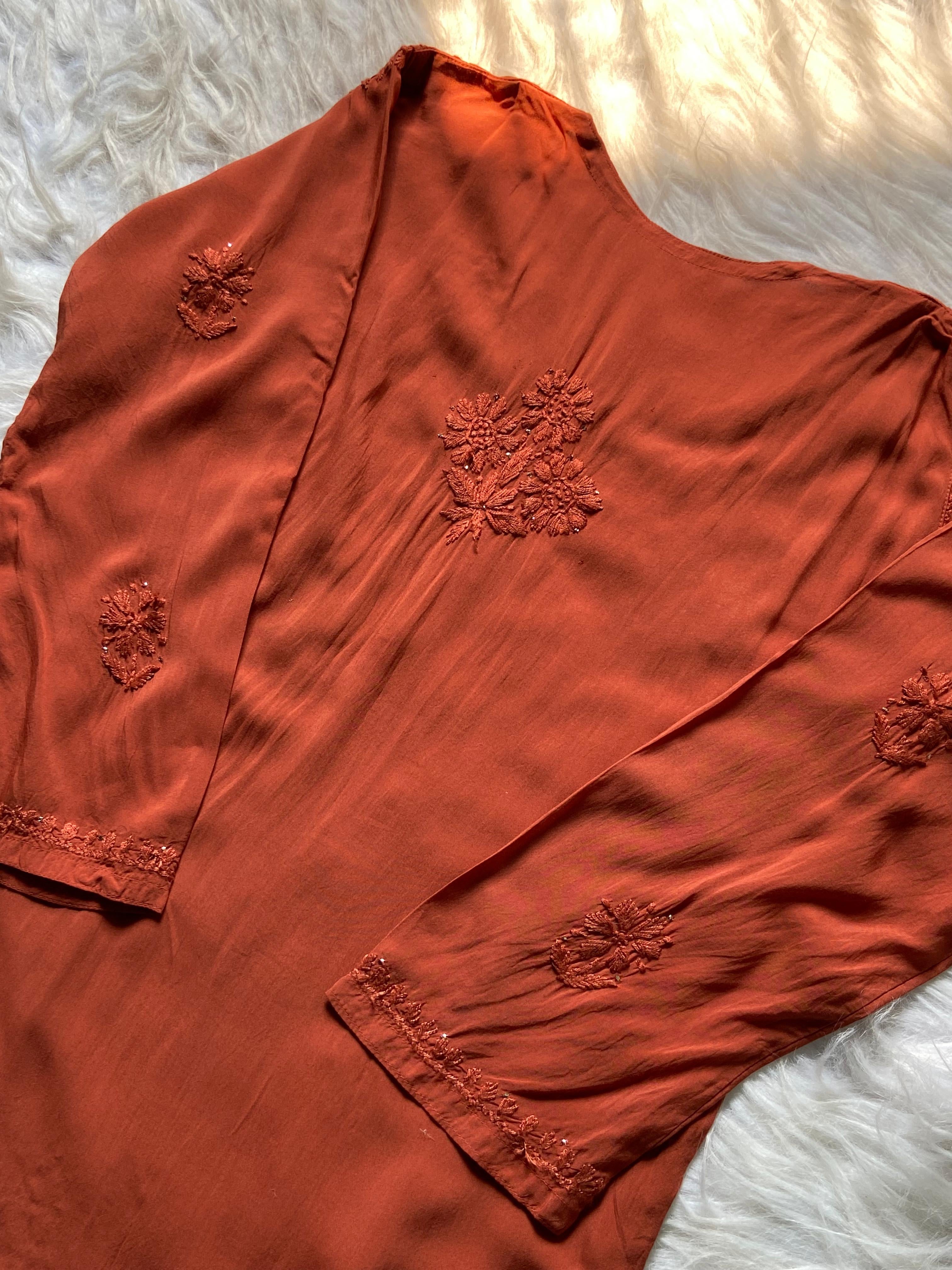 Zoya Heavy Worked Muqaish 3pc Modal Cotton Set