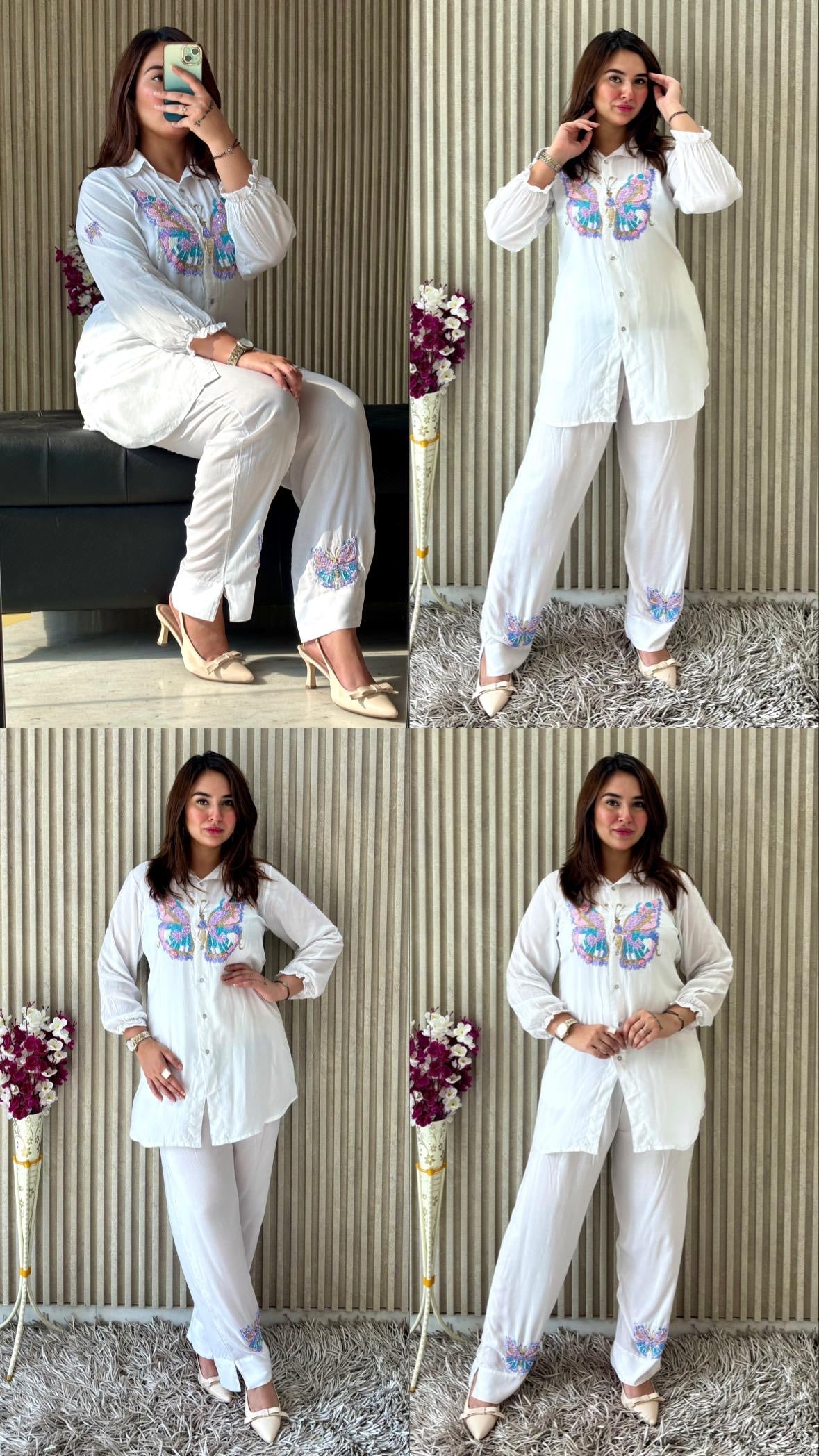 Modal Aari Zarsozi Work Co-ord set