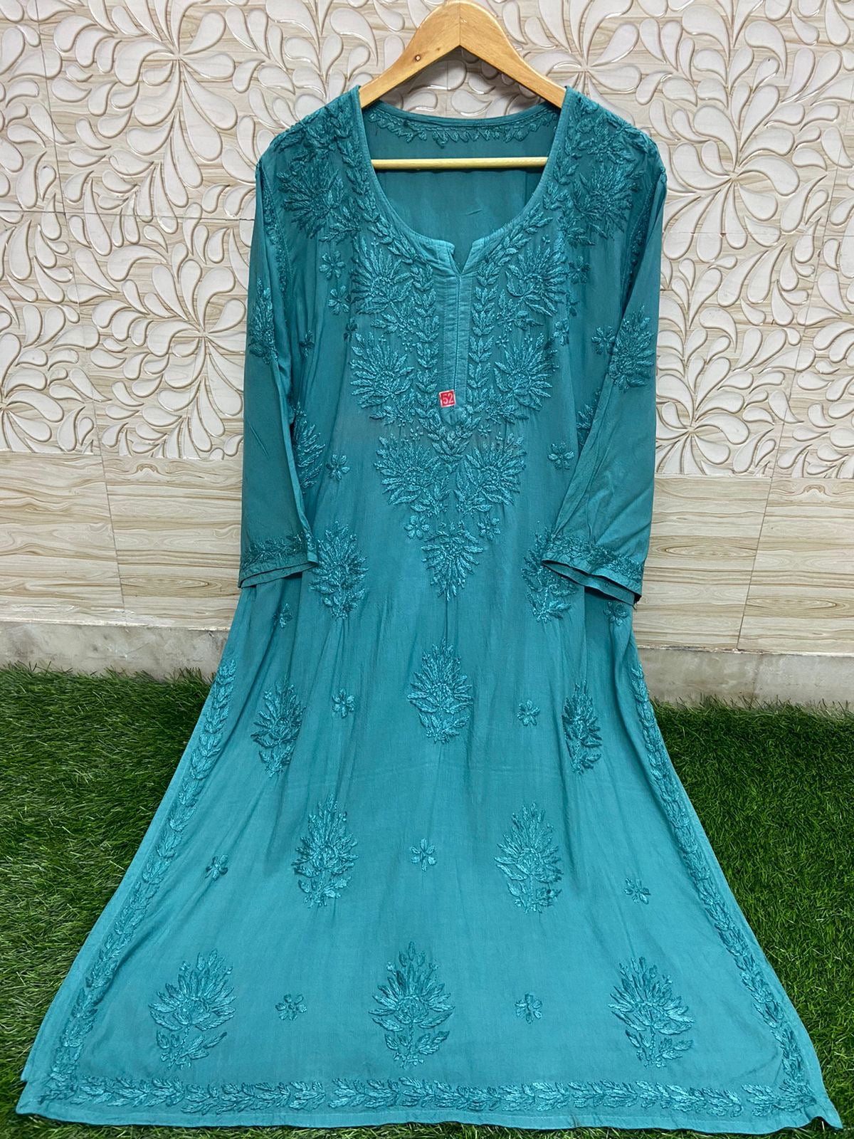 Plus Size Heavy work Soft Silky Rayon kurta