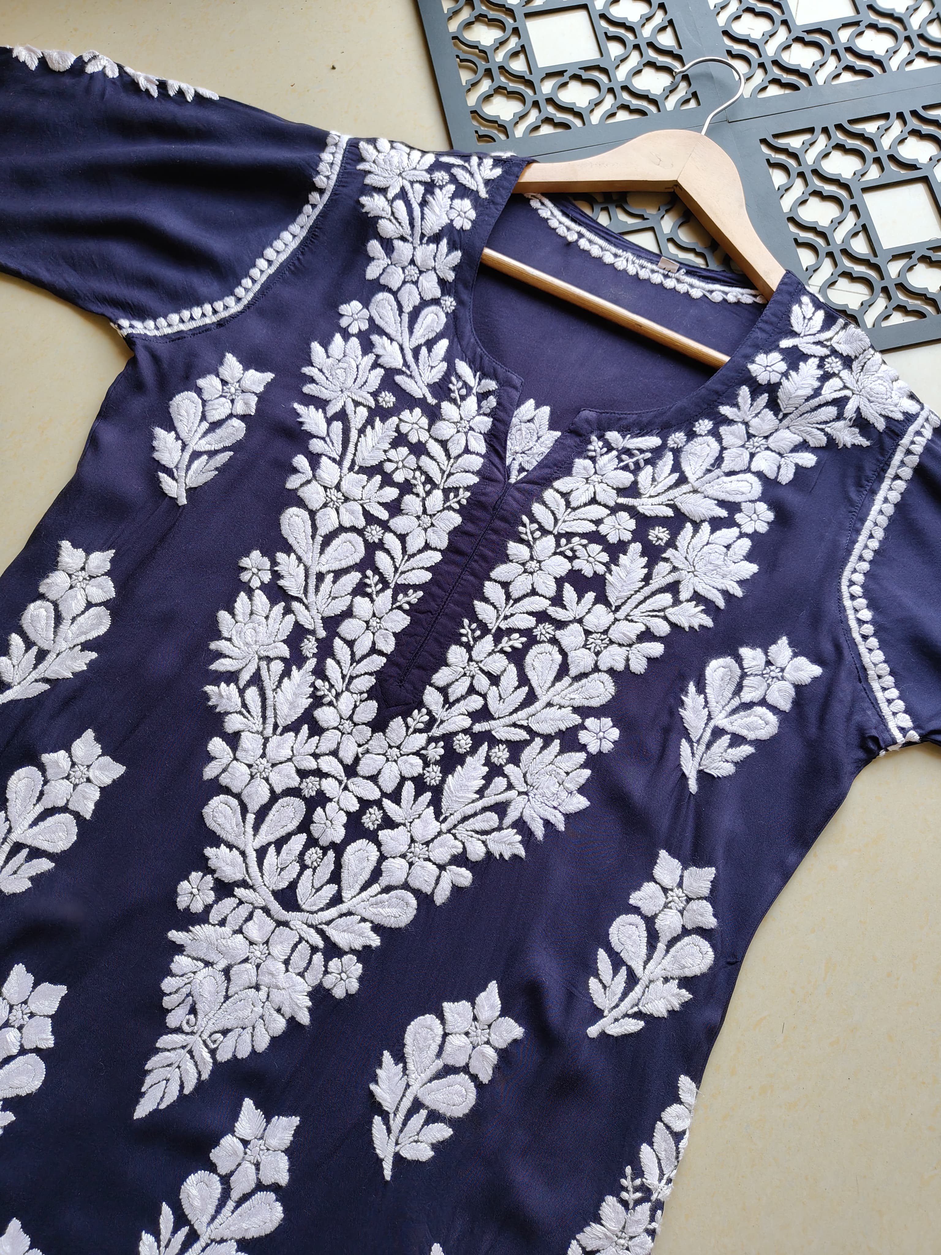 3D heavy Work Modal pure Cotton kurta