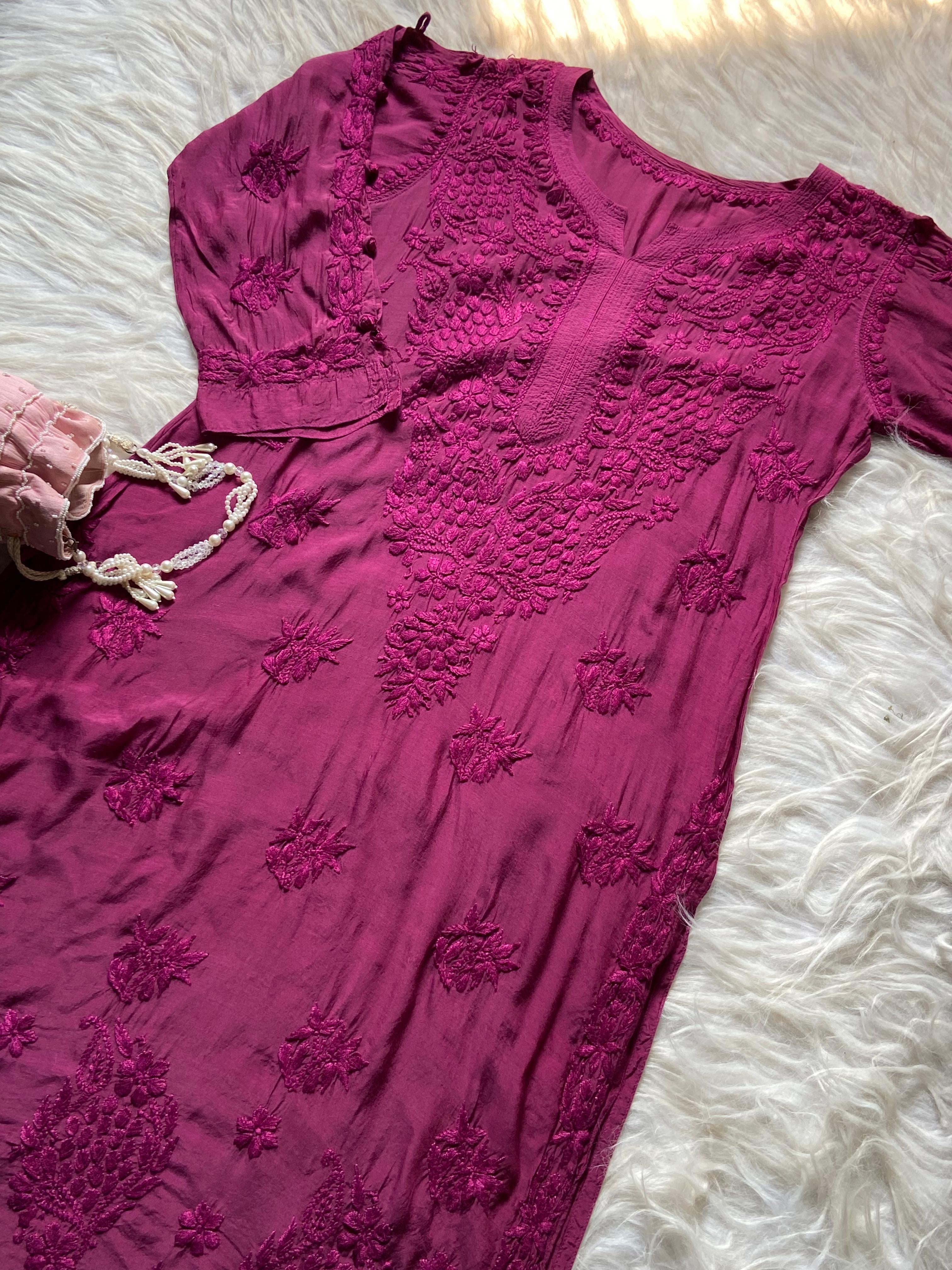 Fancy Light weight Butter soft muslin heavy 3d kurta