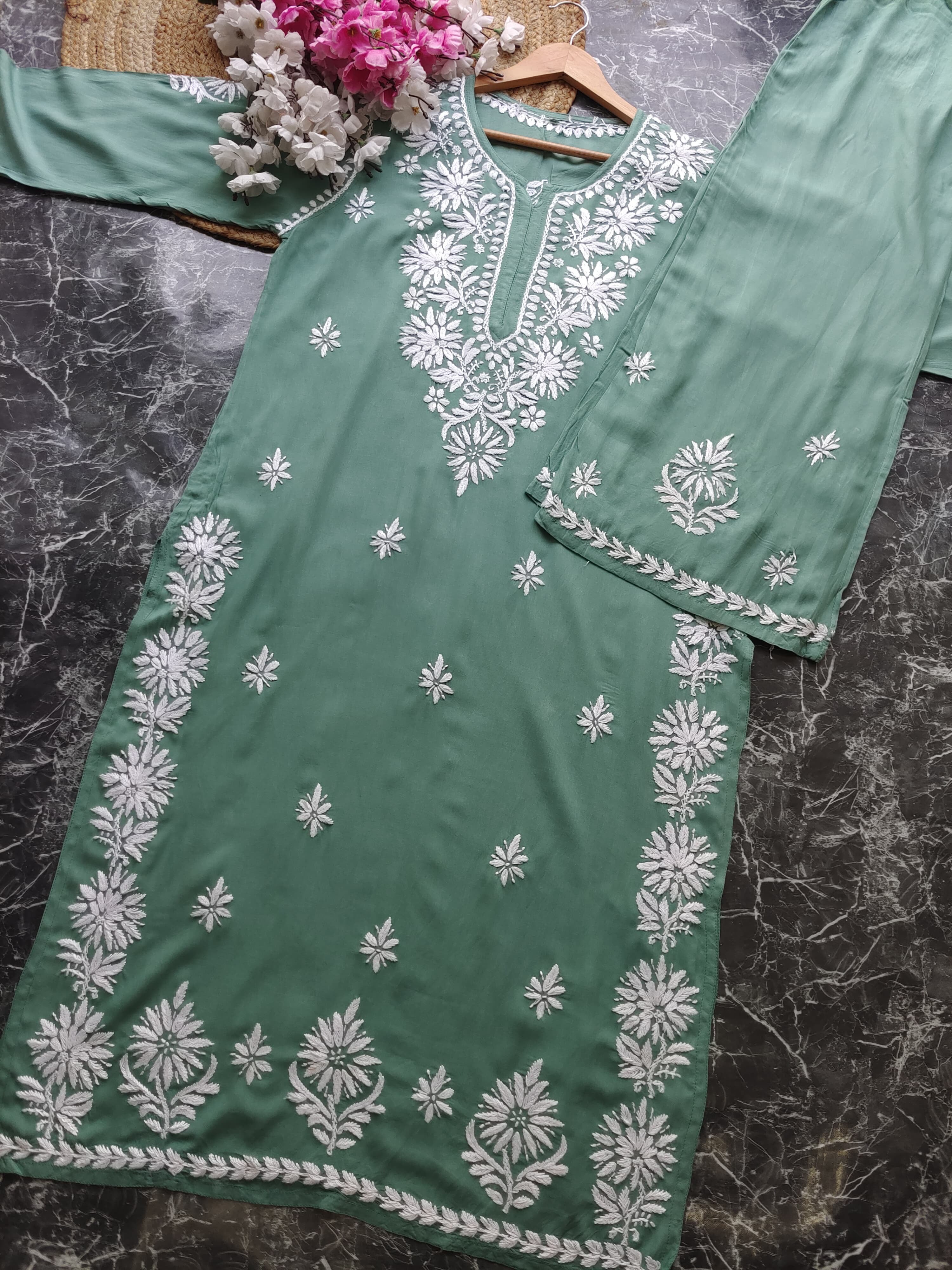 Premium Modal Crafted Chikankari set