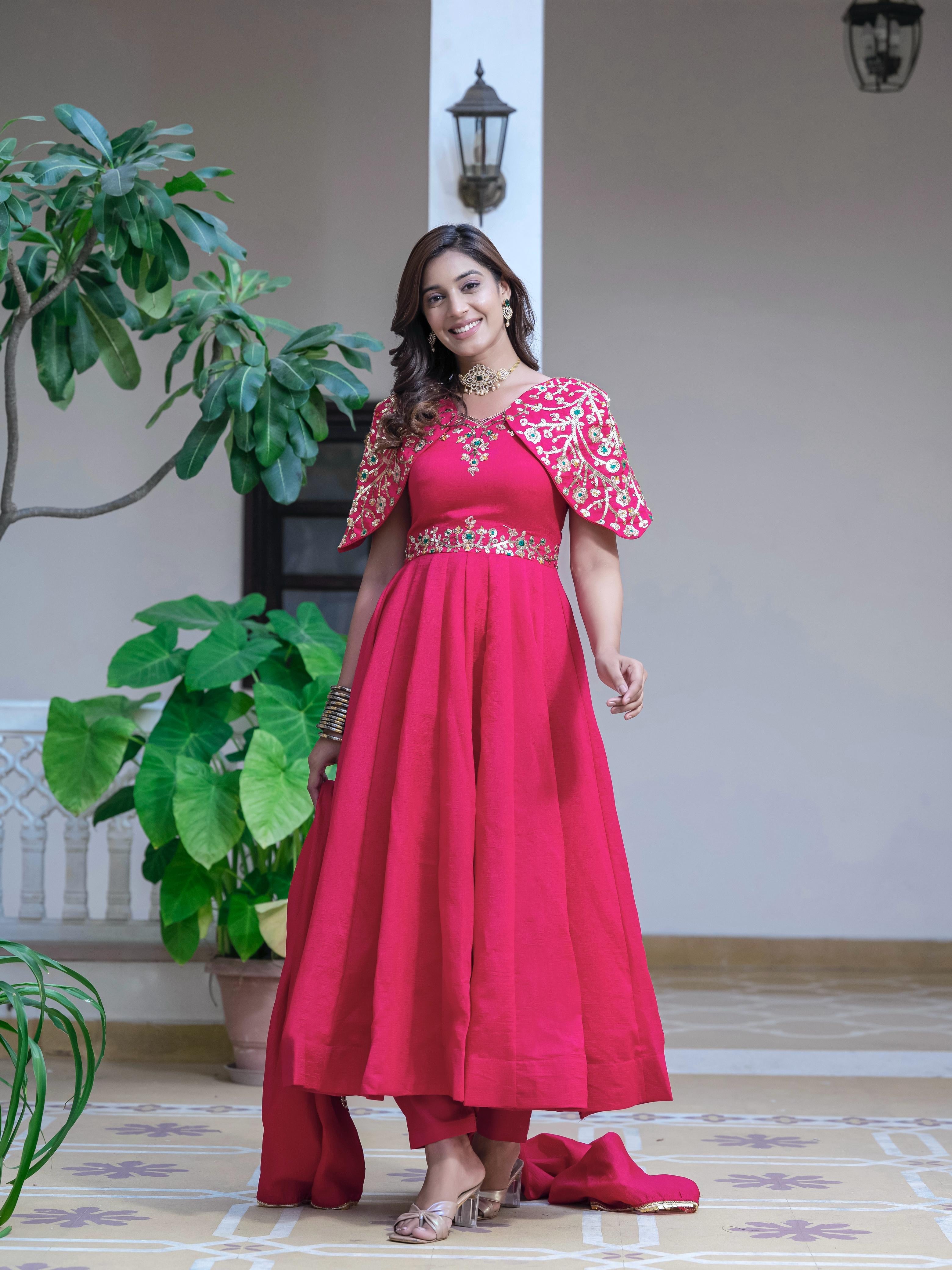 Vichitra Simar Anarkali Gown Set