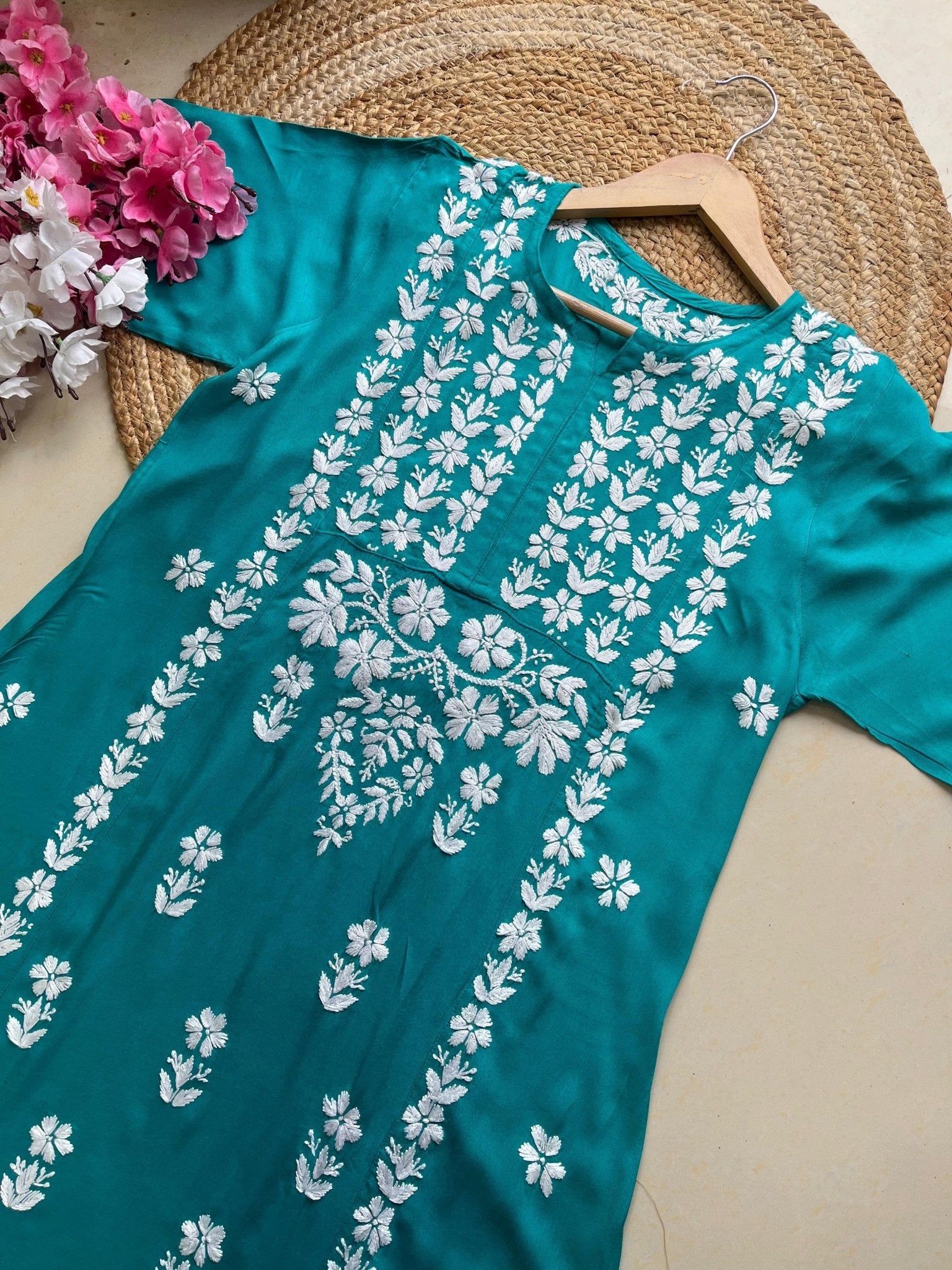 A line Rayon Elegant Gown - chikankariofficial