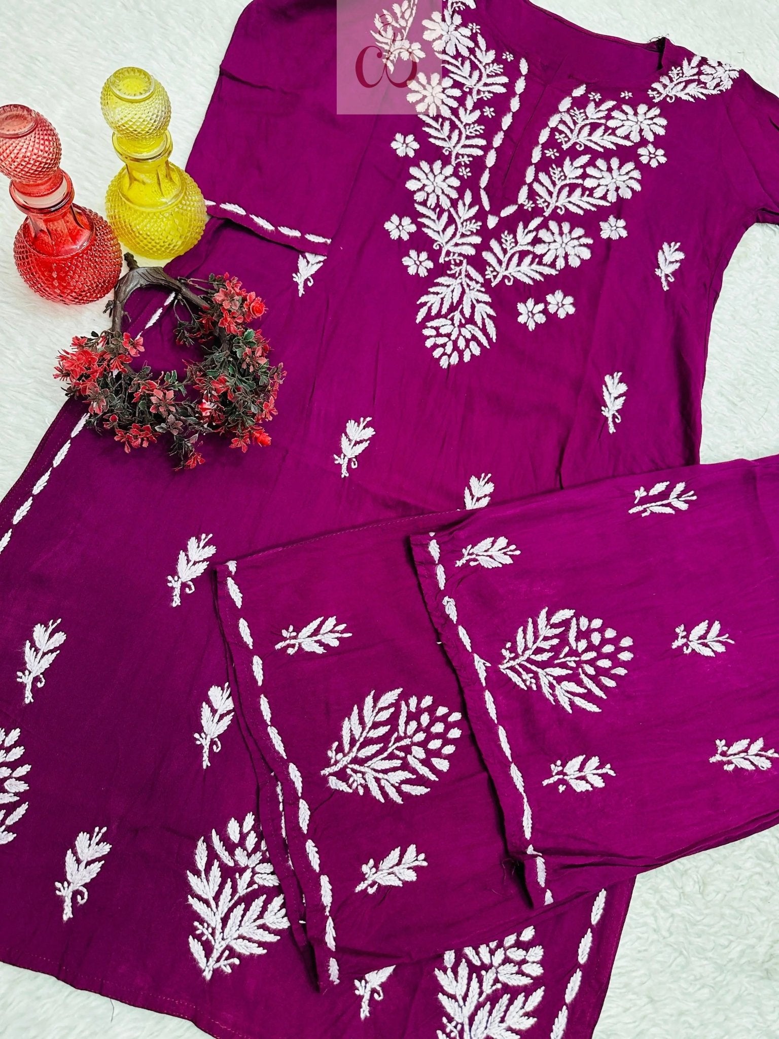 Affordable Chikankari Rayon combo - chikankariofficial