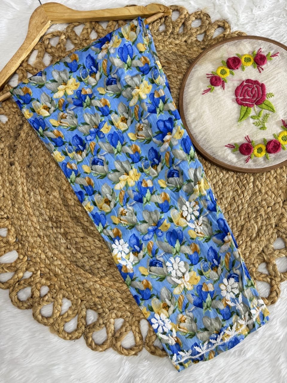 beautiful Mul Co - Ord A New Concept In Mul shirt with pant Set - chikankariofficial