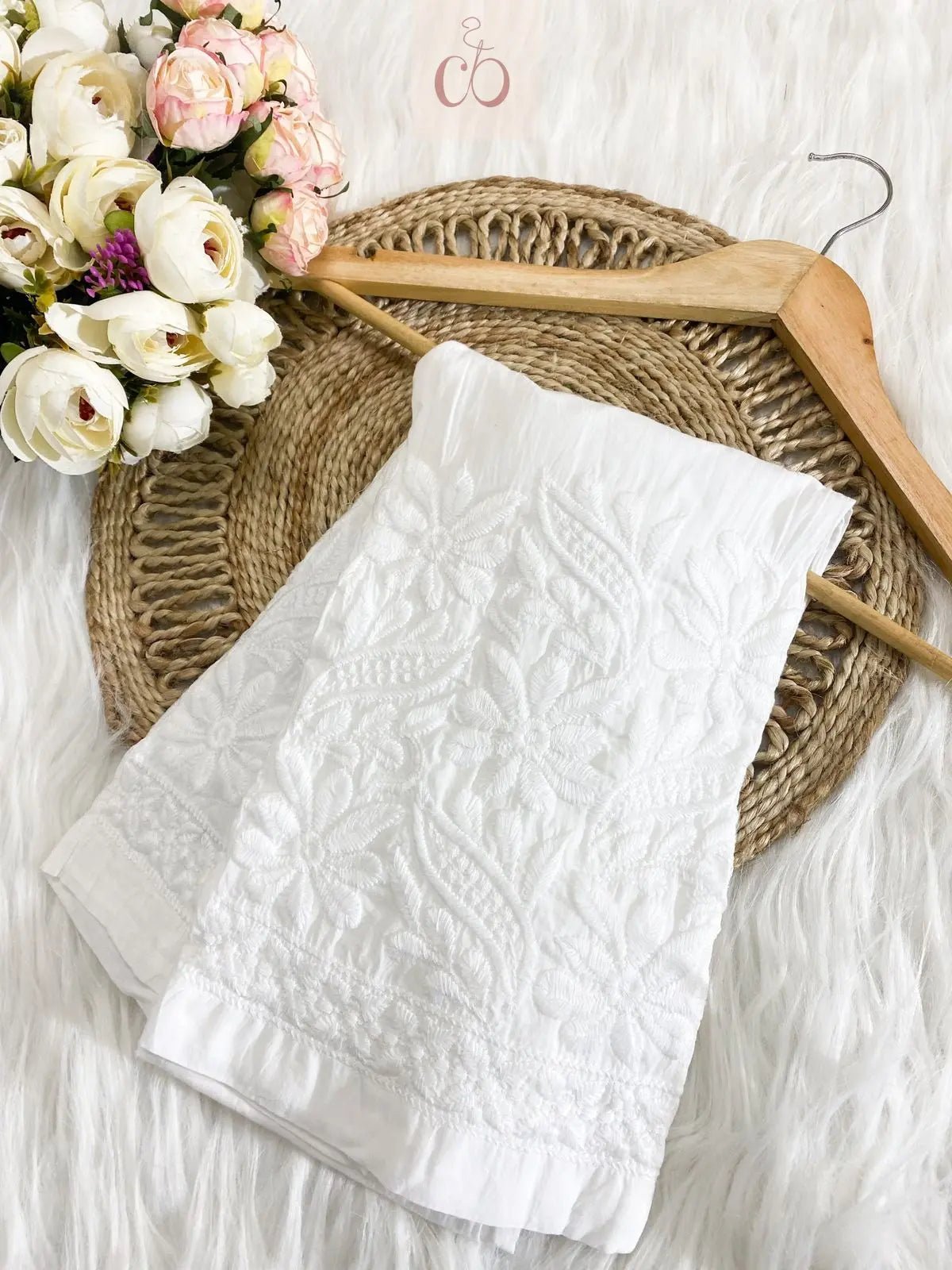 ButterSoft Chanderi HandCrafted Kurtis - chikankariofficial