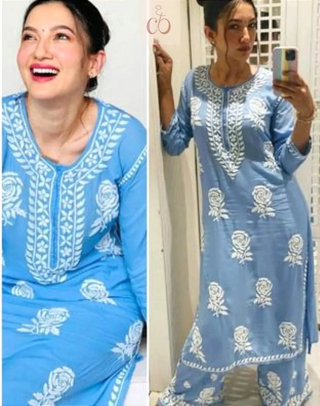 Chikankari Official Summer Special Modal chikankari Combo