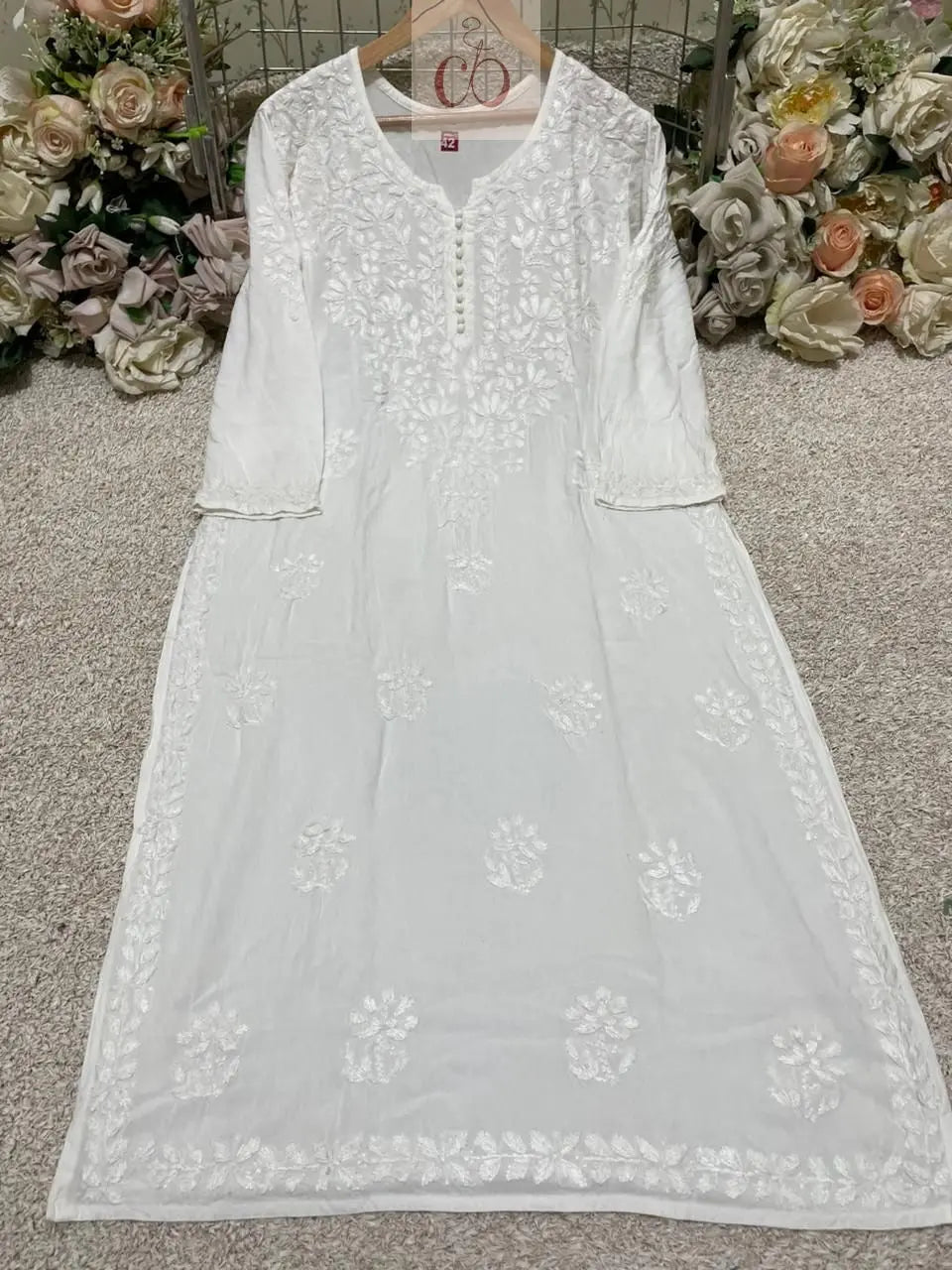 Chikankari Rayon 3pc Set - chikankariofficial