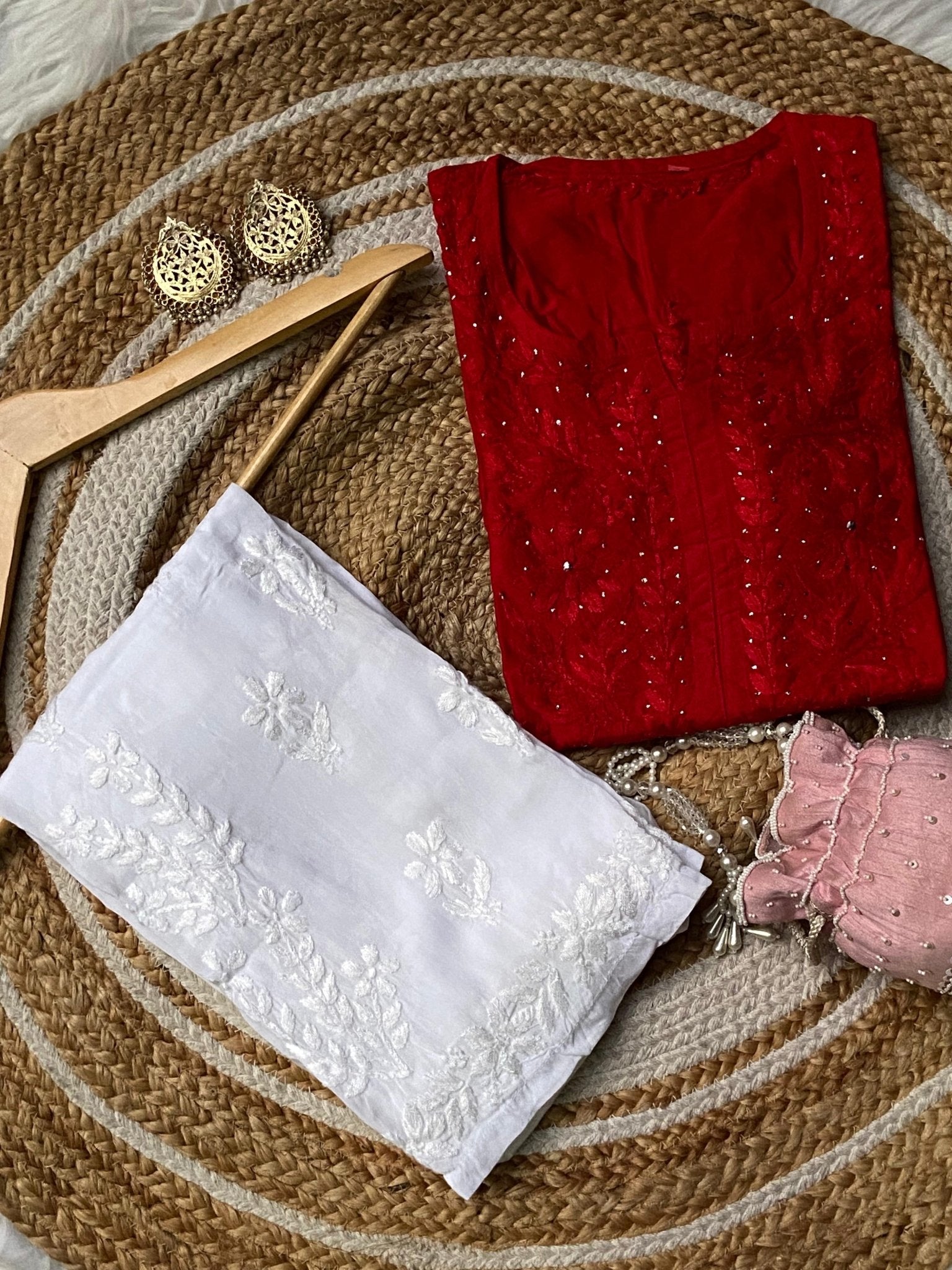 chikankariofficial Butter Soft Silver Muqaish kurta