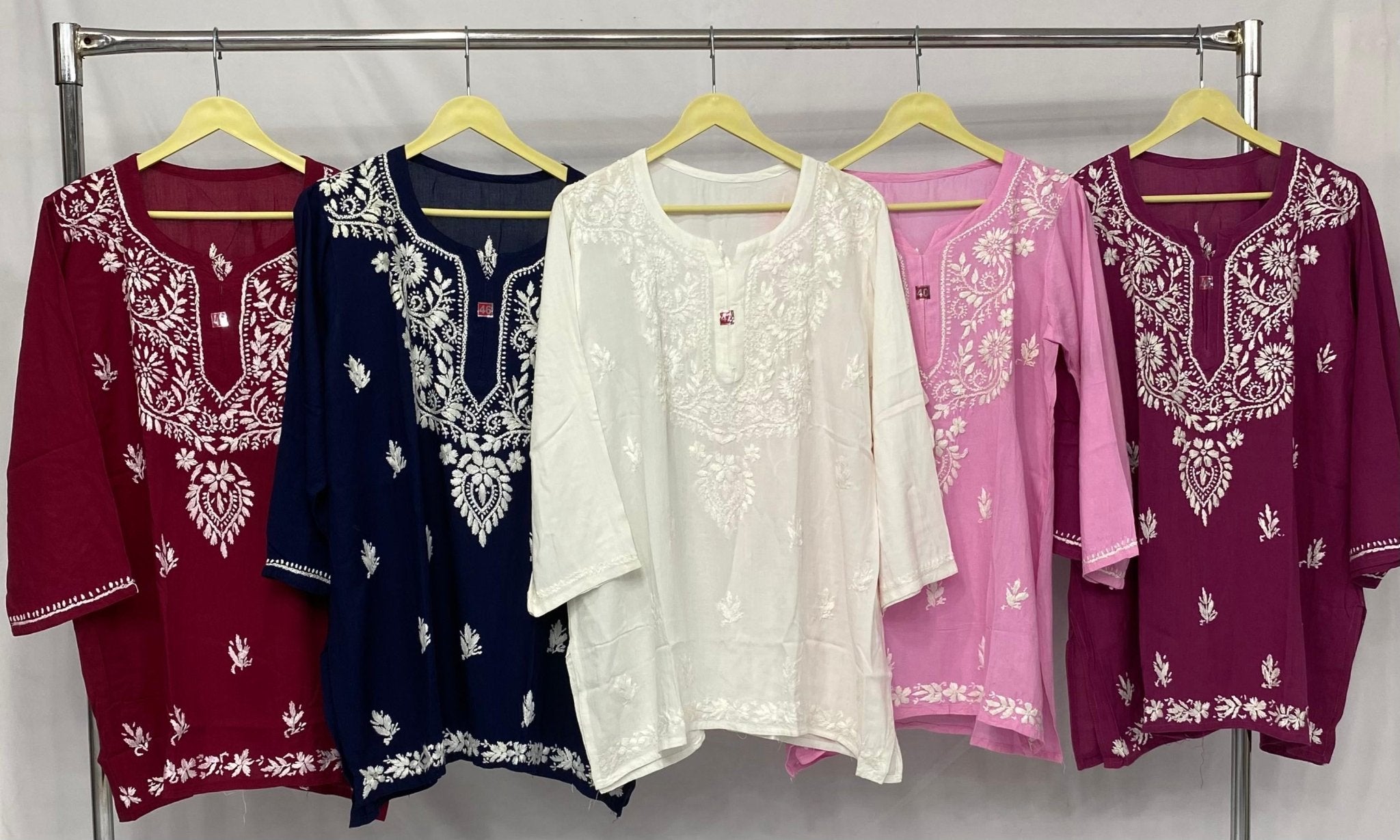 Comfortable Rayon Short Tops - chikankariofficial