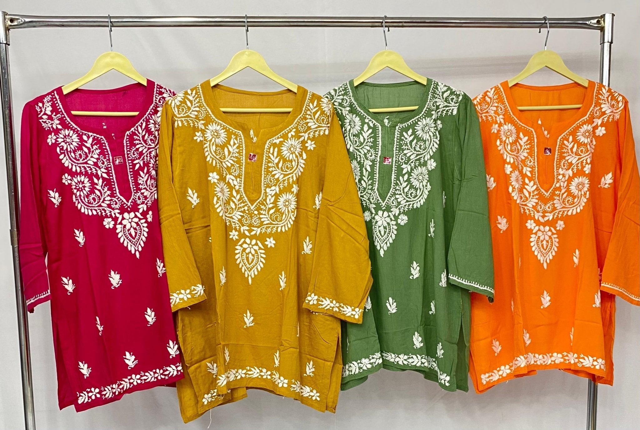 Comfortable Rayon Short Tops - chikankariofficial