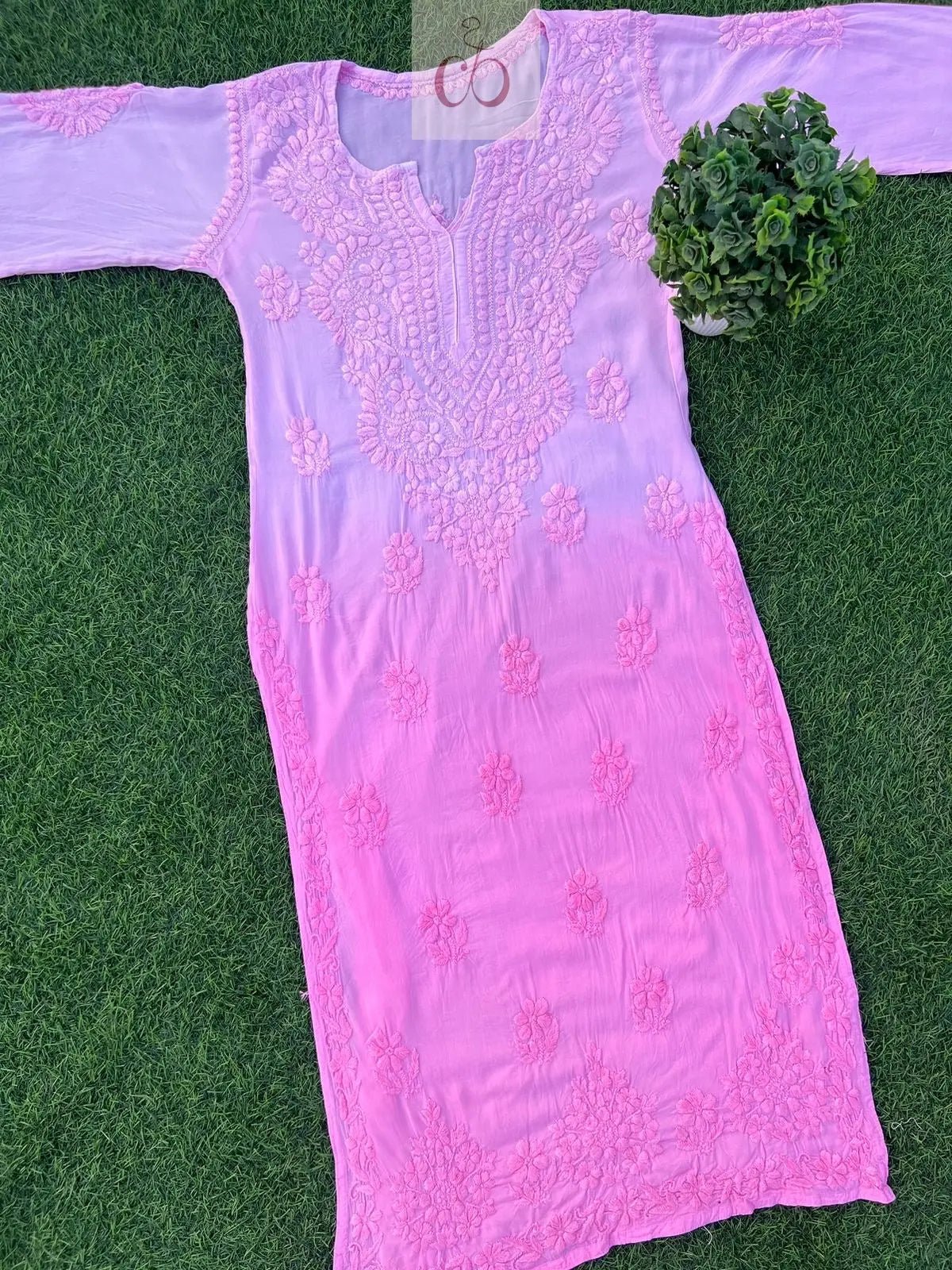 Double Shades Modal Kurtas - chikankariofficial