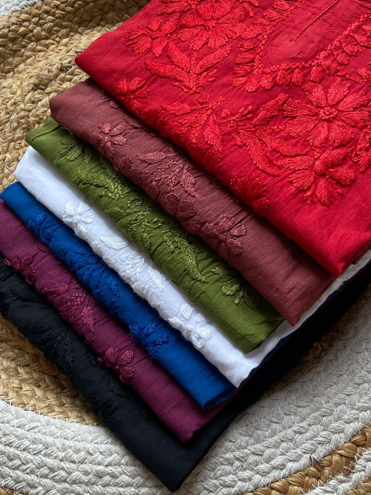 Dyed Cotton Short Gharara Top - chikankariofficial