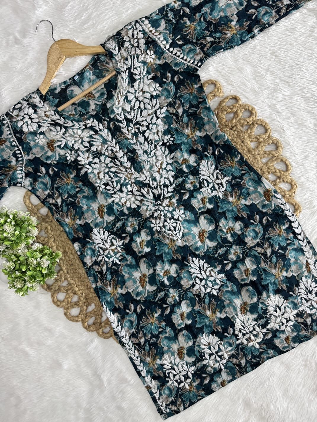 Exclusive Mul Cotton New Concept In short kurti with Garara set - chikankariofficial