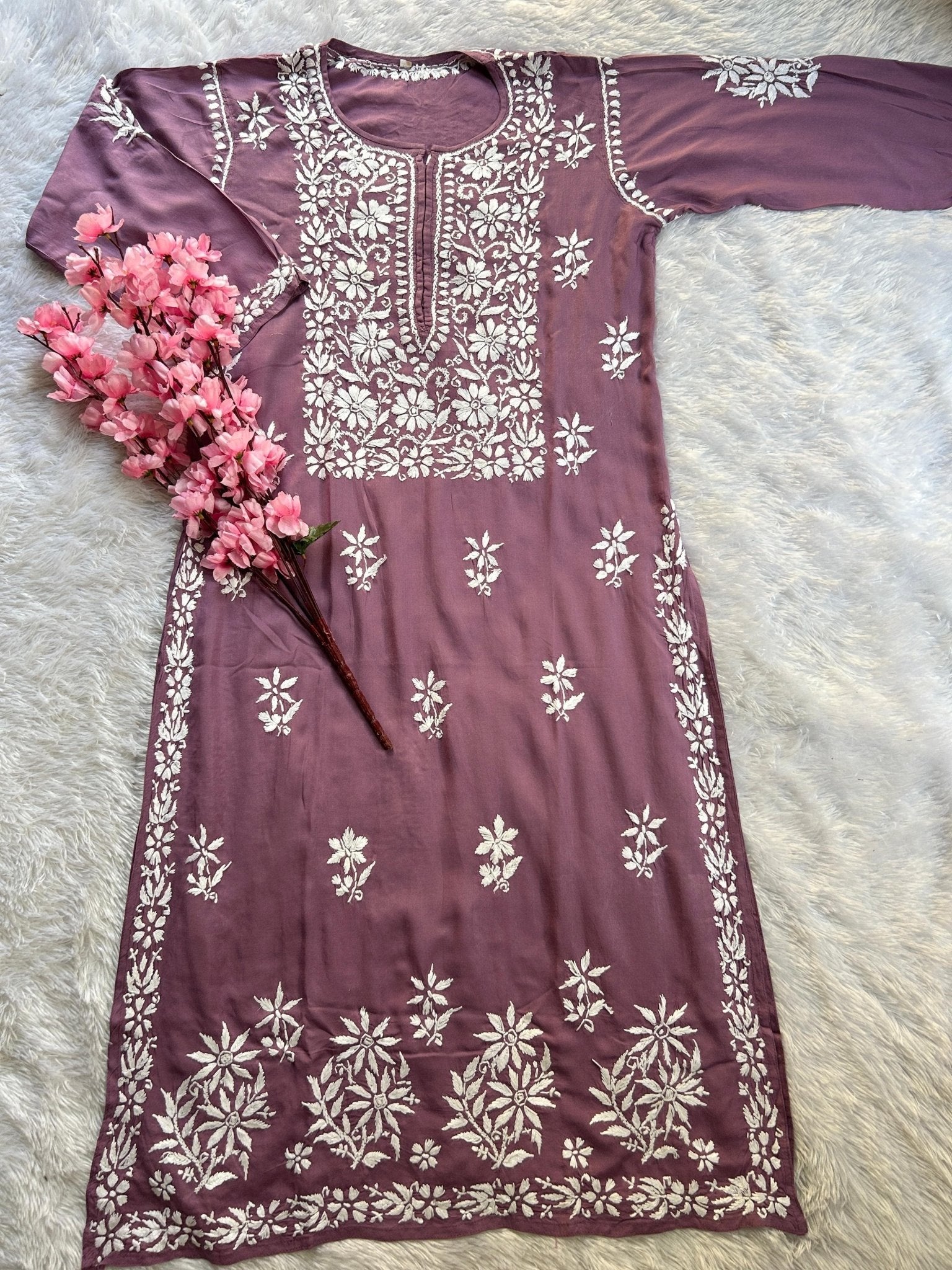 Exclusive Soft Modal kurtis - chikankariofficial