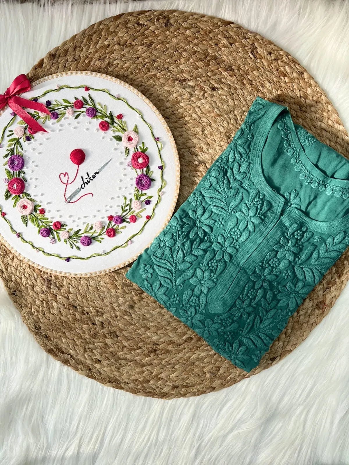 Extremely Luxurious Viscose Chikankari - chikankariofficial