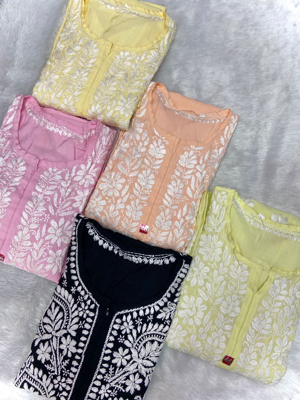 Fancy Chanderi Silk Combo - chikankariofficial