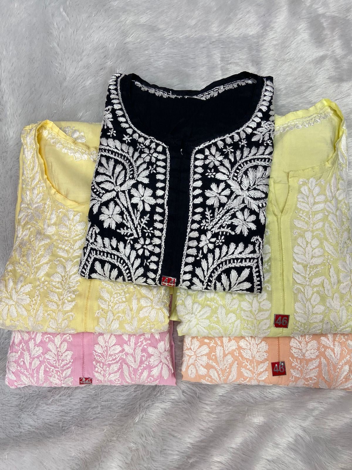 Fancy Chanderi Silk Combo - chikankariofficial