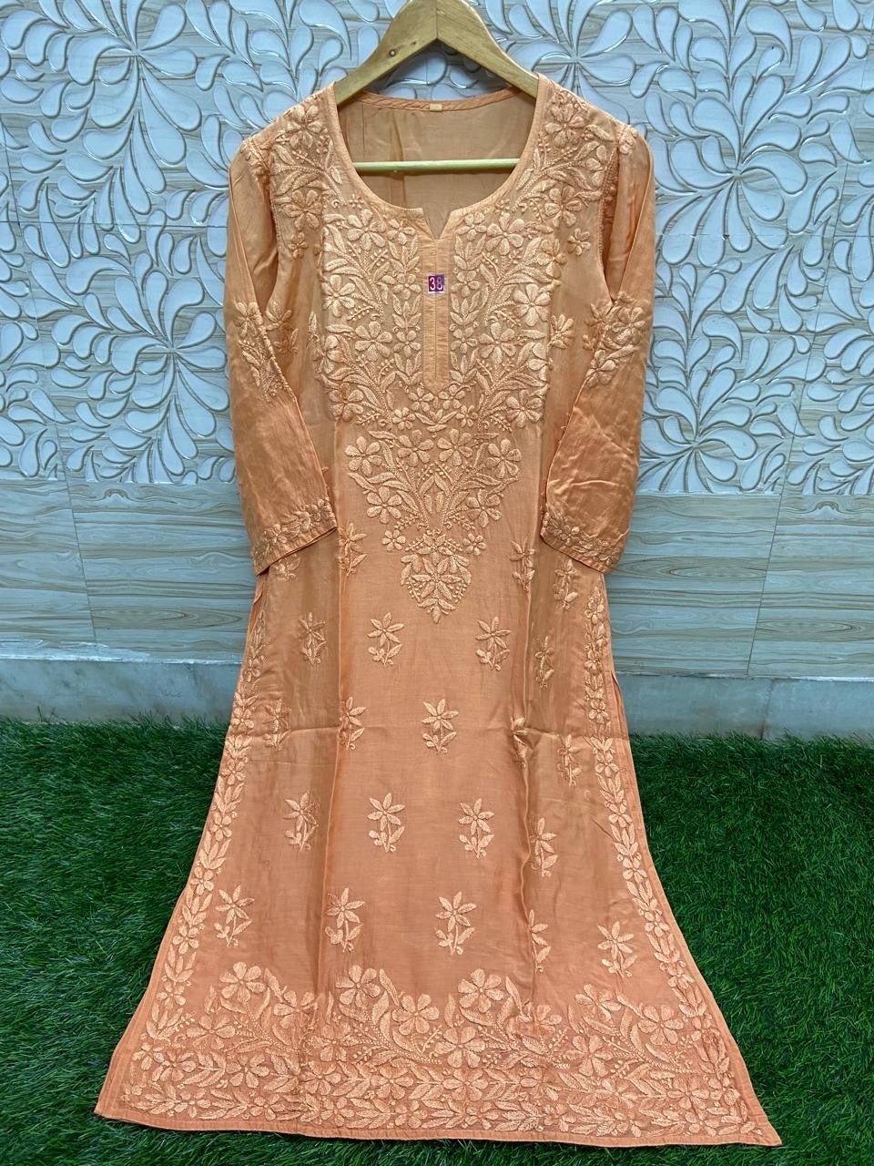 Fancy Luxurious Masleen Kurti - chikankariofficial