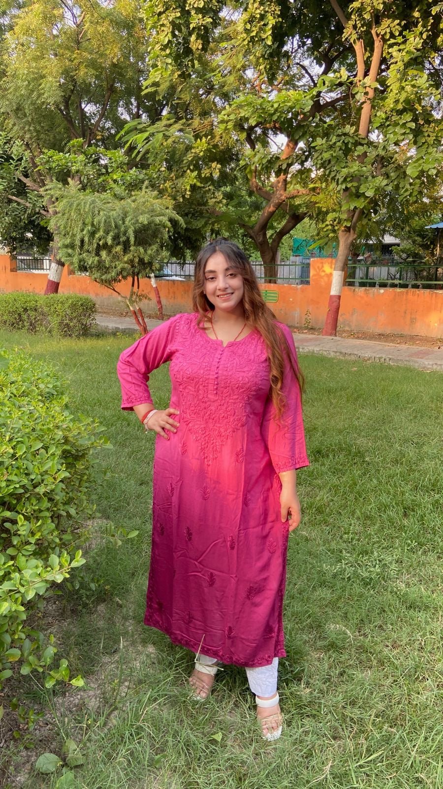 Fancy Rayon Gala Buti - chikankariofficial