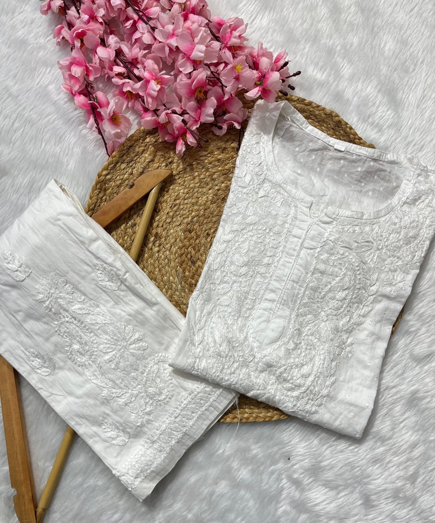 Ghaspatti Dyed Handcrafted Short Top - chikankariofficial