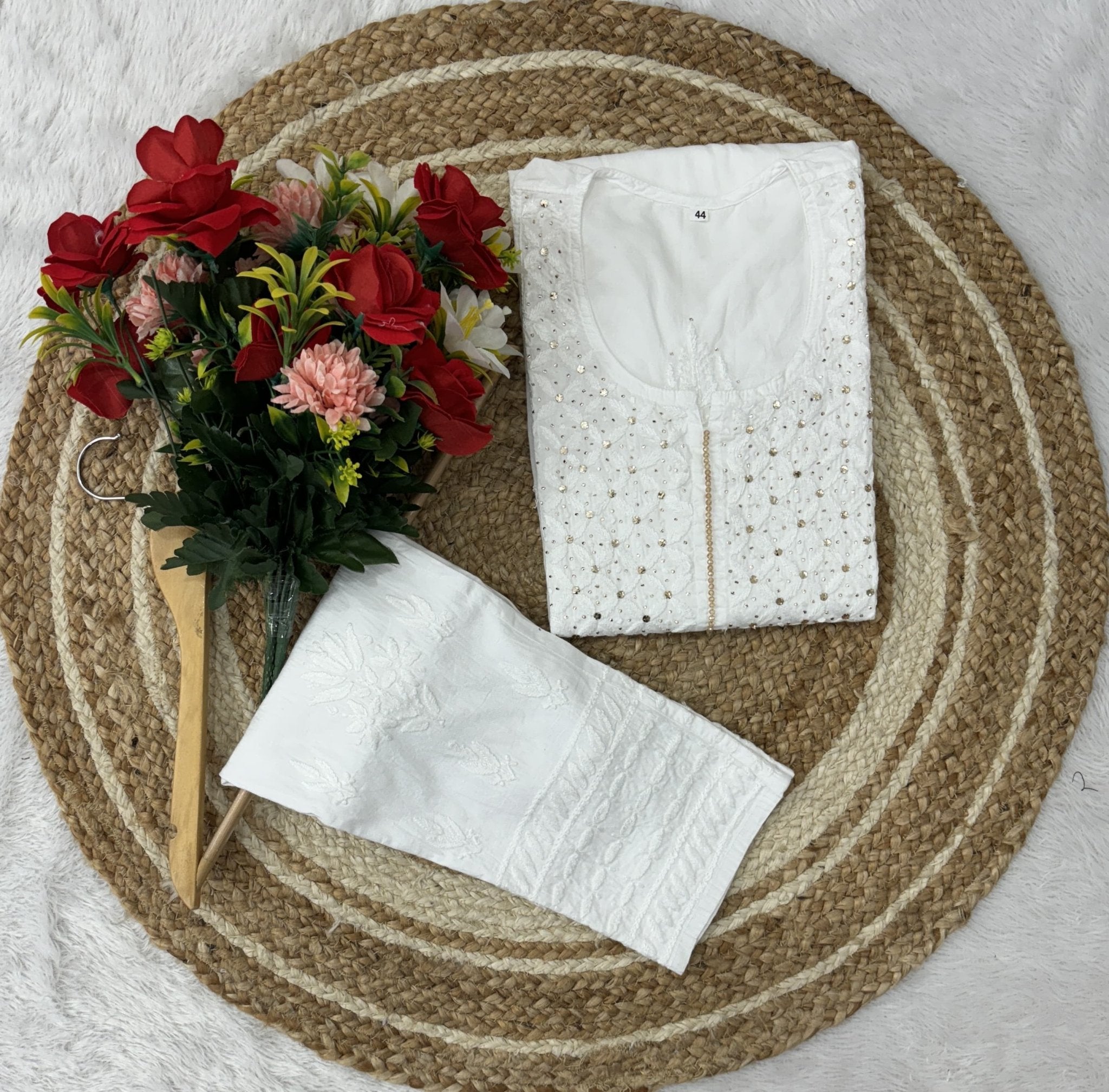 Ghass patti Muqaish Nyra - chikankariofficial