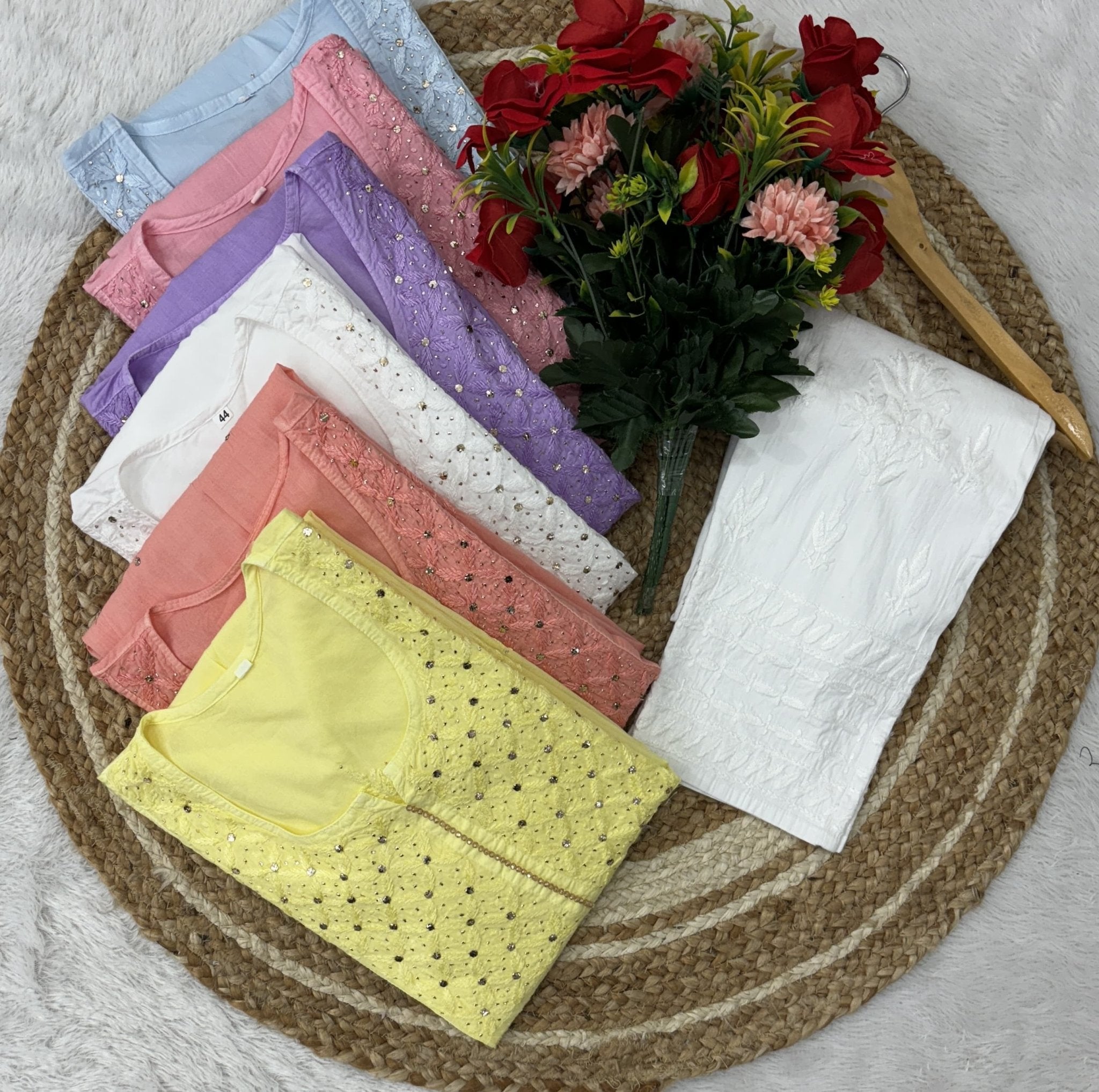 Ghass patti Muqaish Nyra - chikankariofficial