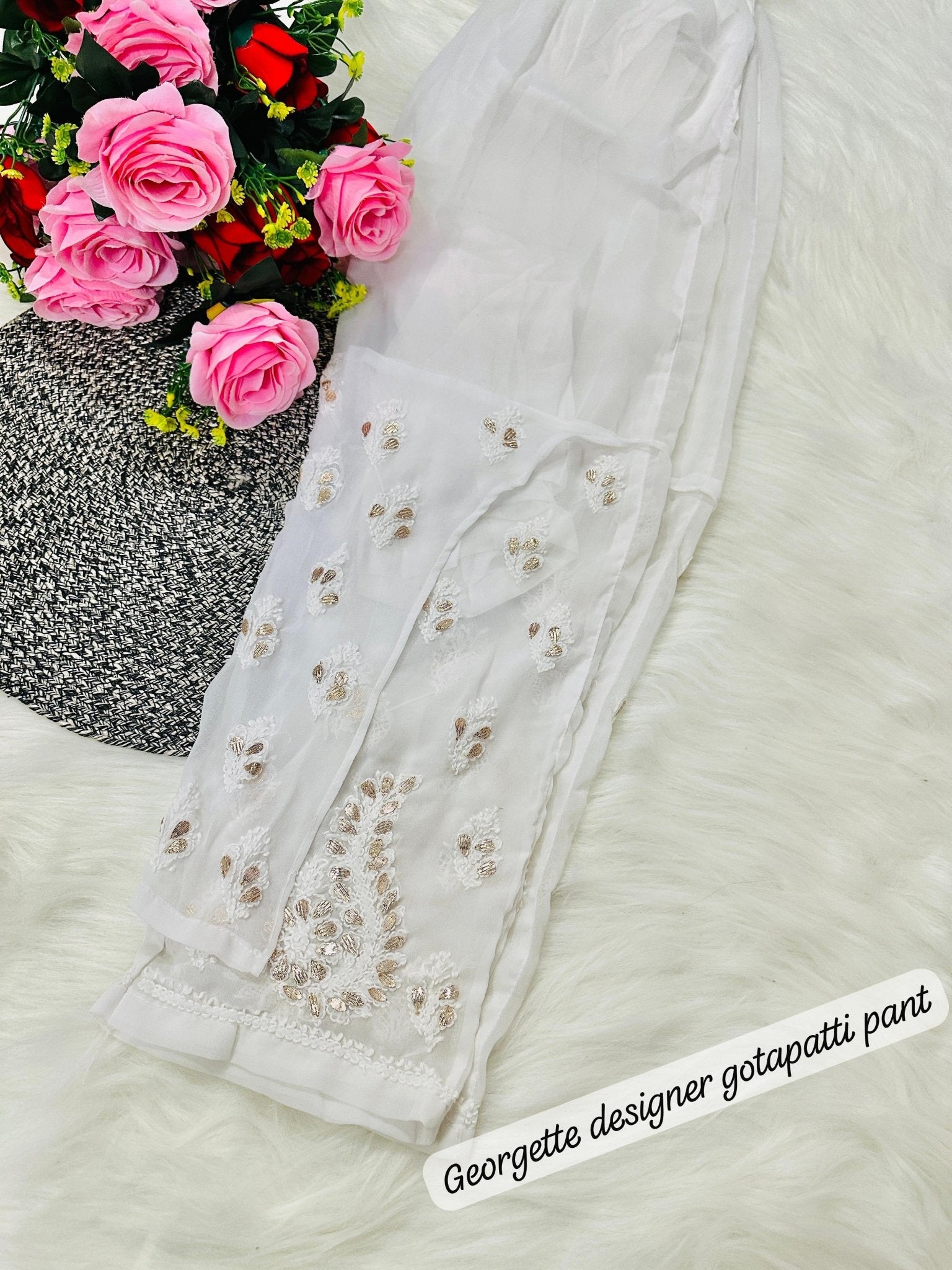 Gotapatti 3pc Set Heavy panel Edition ( With inner ) - chikankariofficial