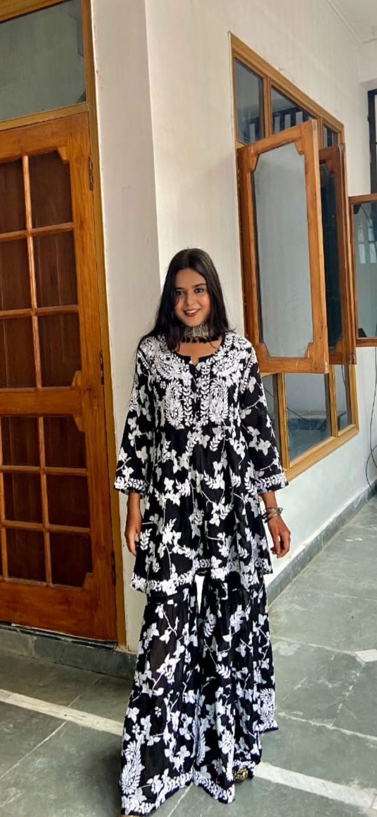 Gunjan Mul Gharara Combo - chikankariofficial