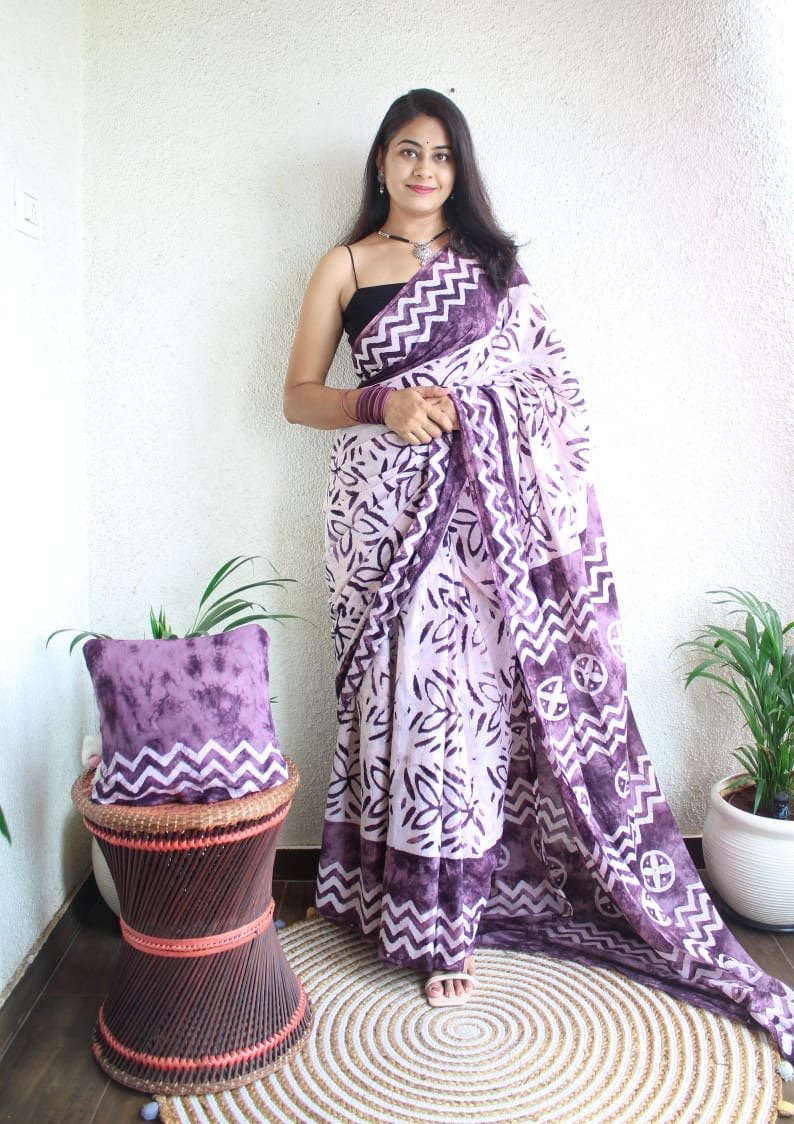 Hand Block Printed Saree