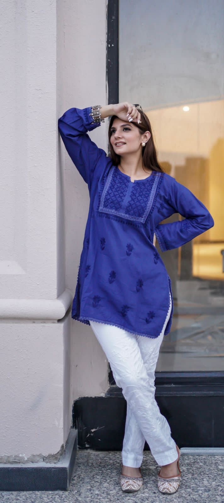 Handcrafted Essentials Short Top - chikankariofficial