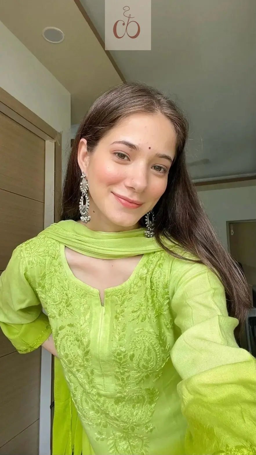 Handcrafted Soft Rayon 3pc Ombre Set ( Summer Special ) - chikankariofficial