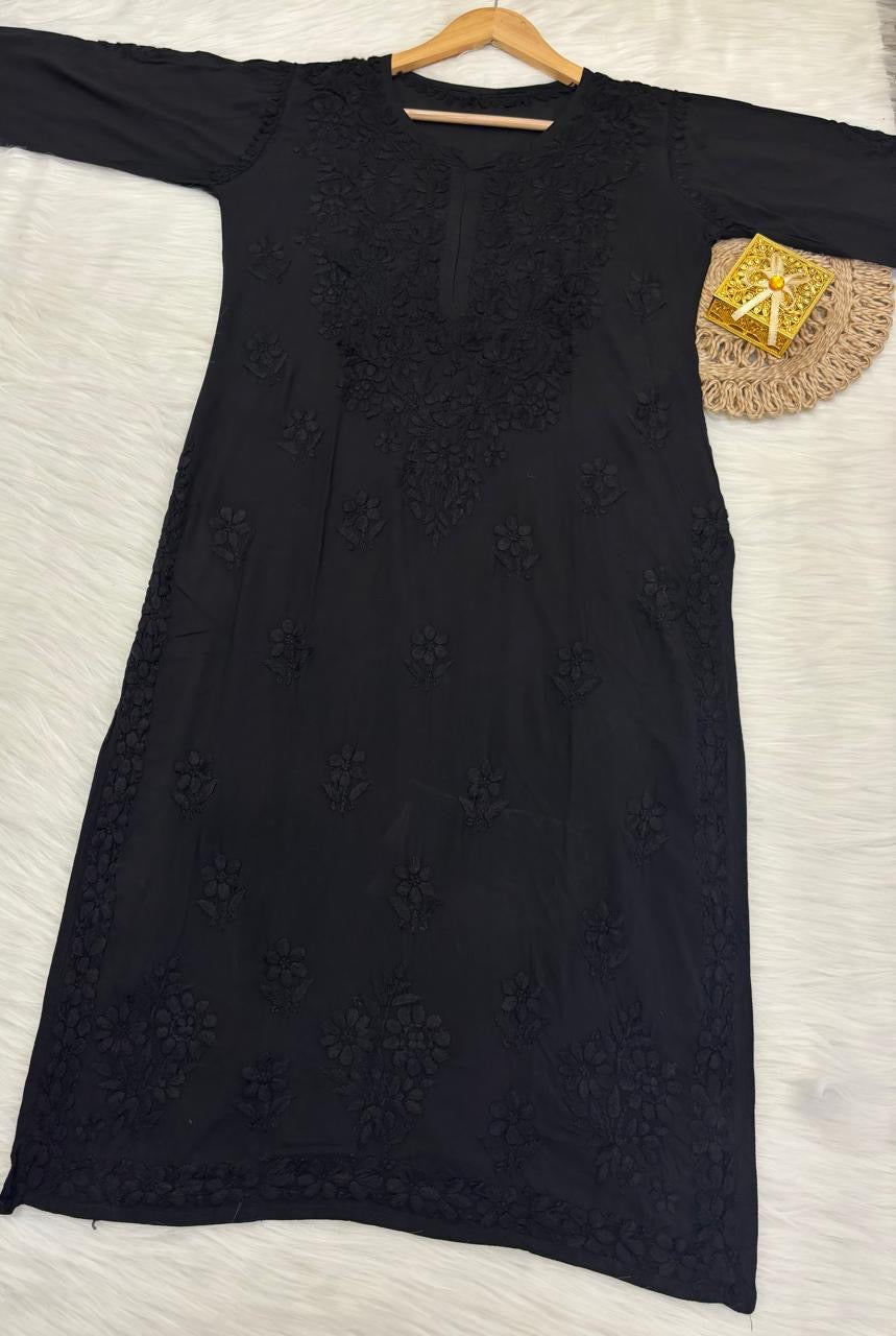 Heavy Daman Originally Handmade Pure Modal 3pc - chikankariofficial