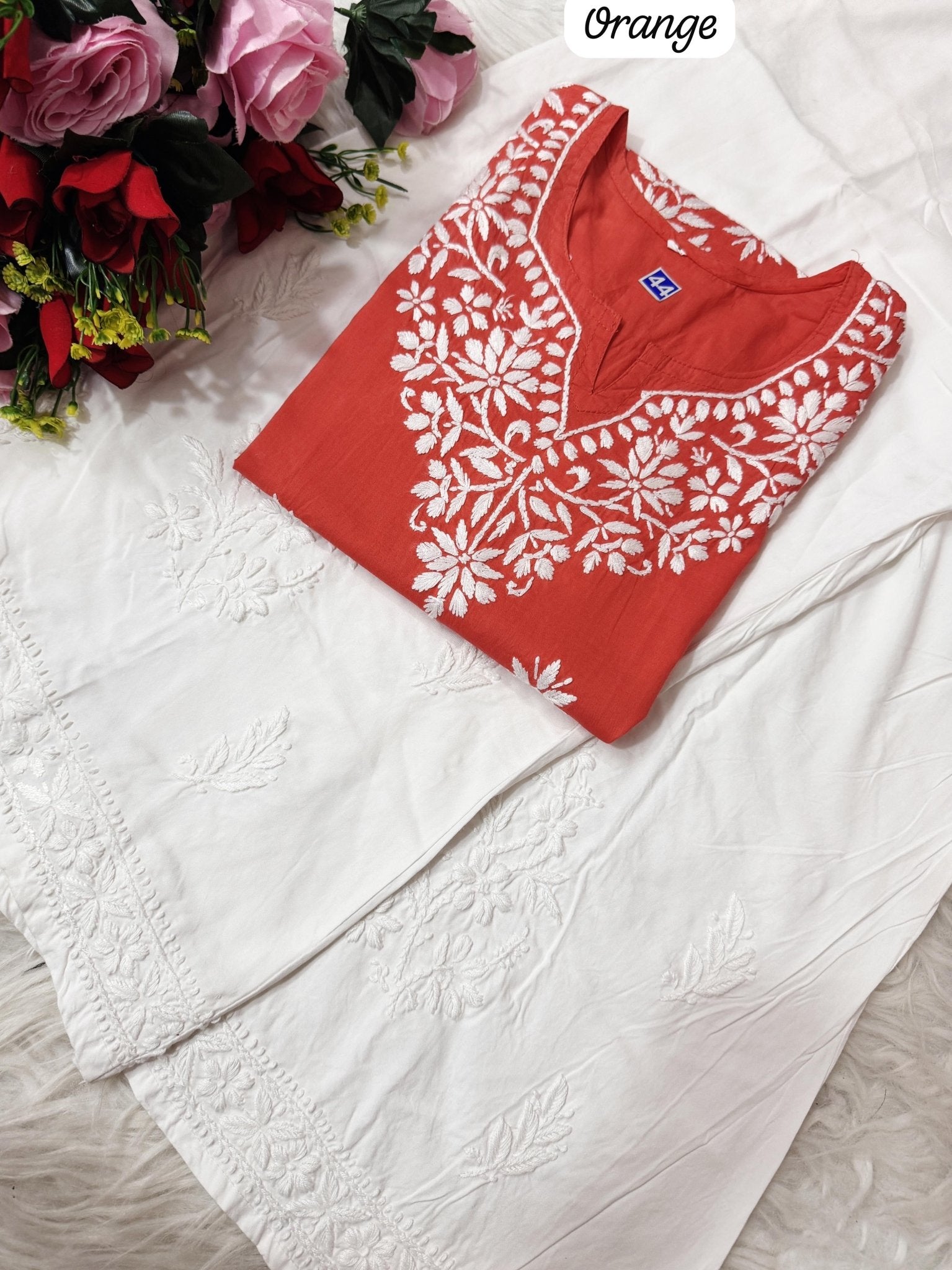 Heavy Handwork Fine rich short top - chikankariofficial