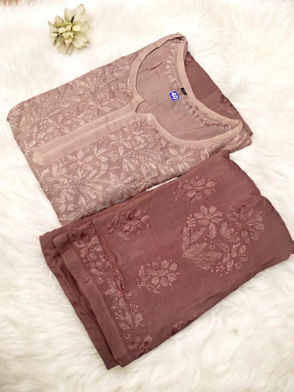 Heavy Ombre Dyed Modal Plazzo Combo - chikankariofficial