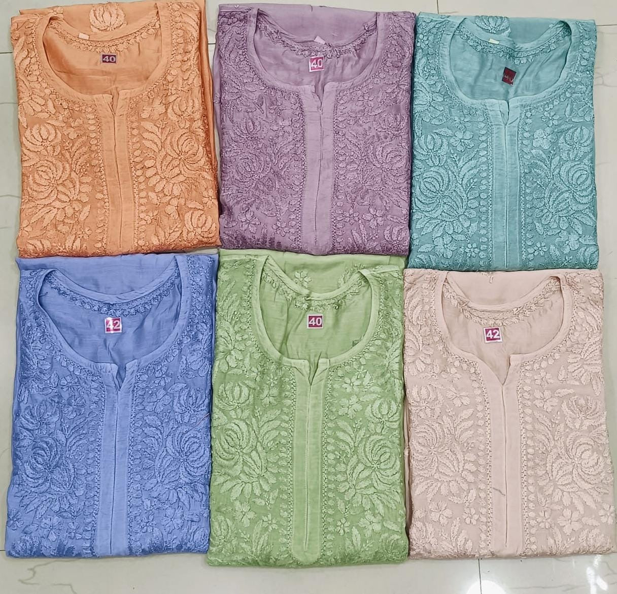 High quality muslin Kurta - chikankariofficial