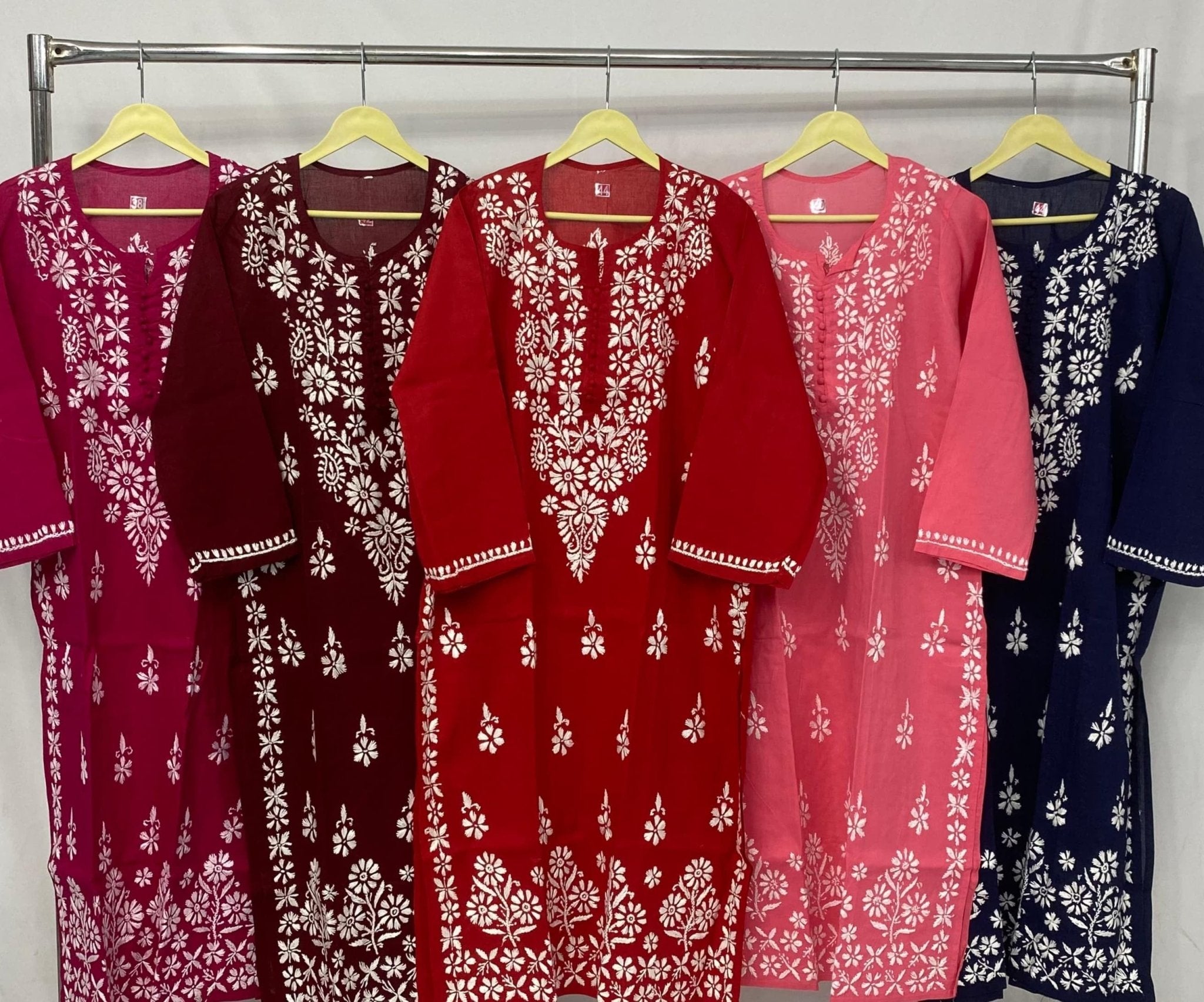 High quality pure cotton kurtis - chikankariofficial