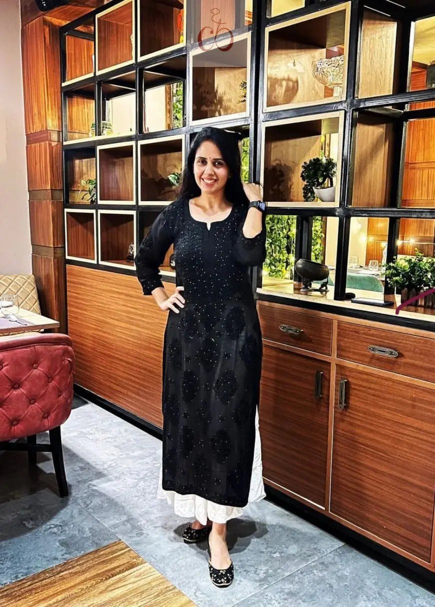 Hoor Viscose With Muqaish Work - chikankariofficial