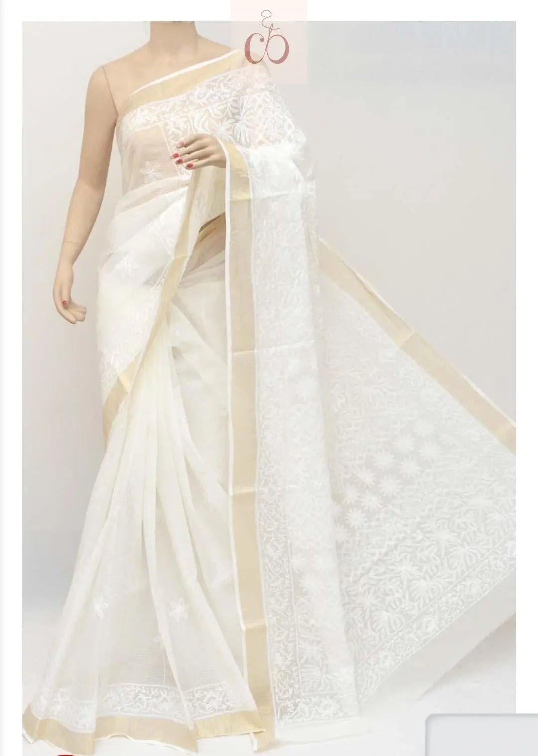 Kota Banarsi Cotton Sare Chikankari Edition π