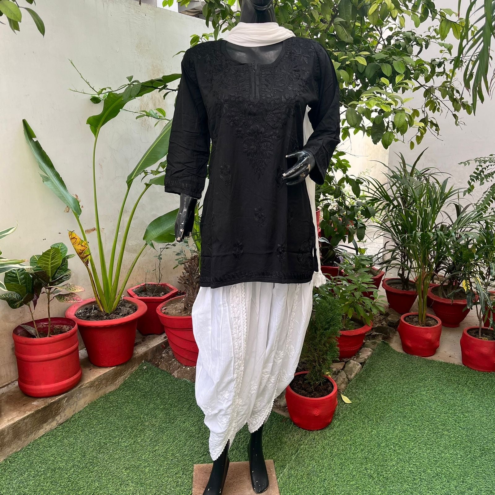 Latest Rayon Ombre Short Top - chikankariofficial