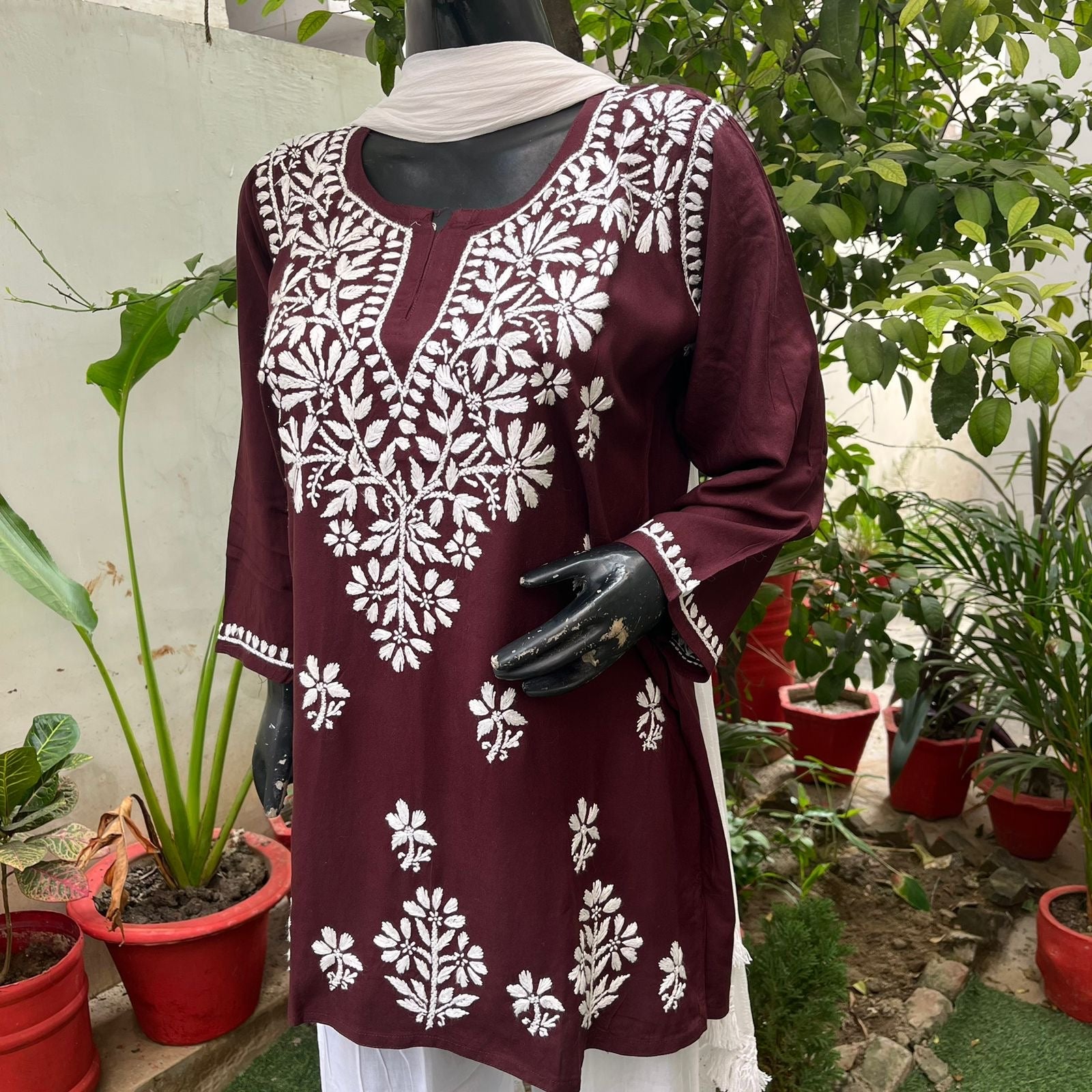 Latest Rayon Short Top - chikankariofficial