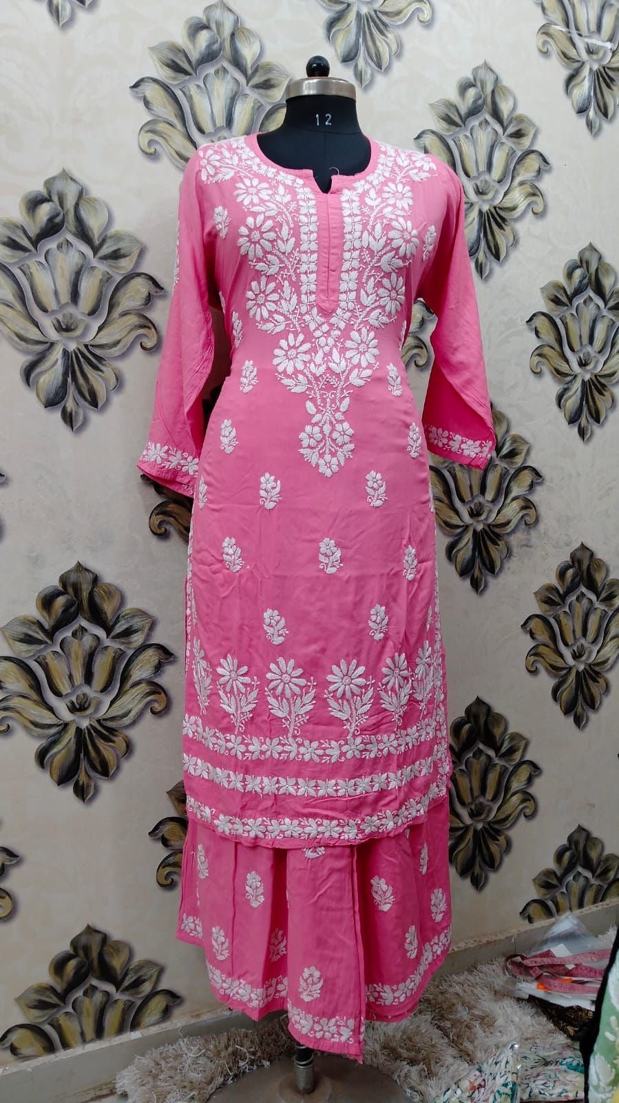 Long Chikankari Kurtis combo - Plus size - chikankariofficial