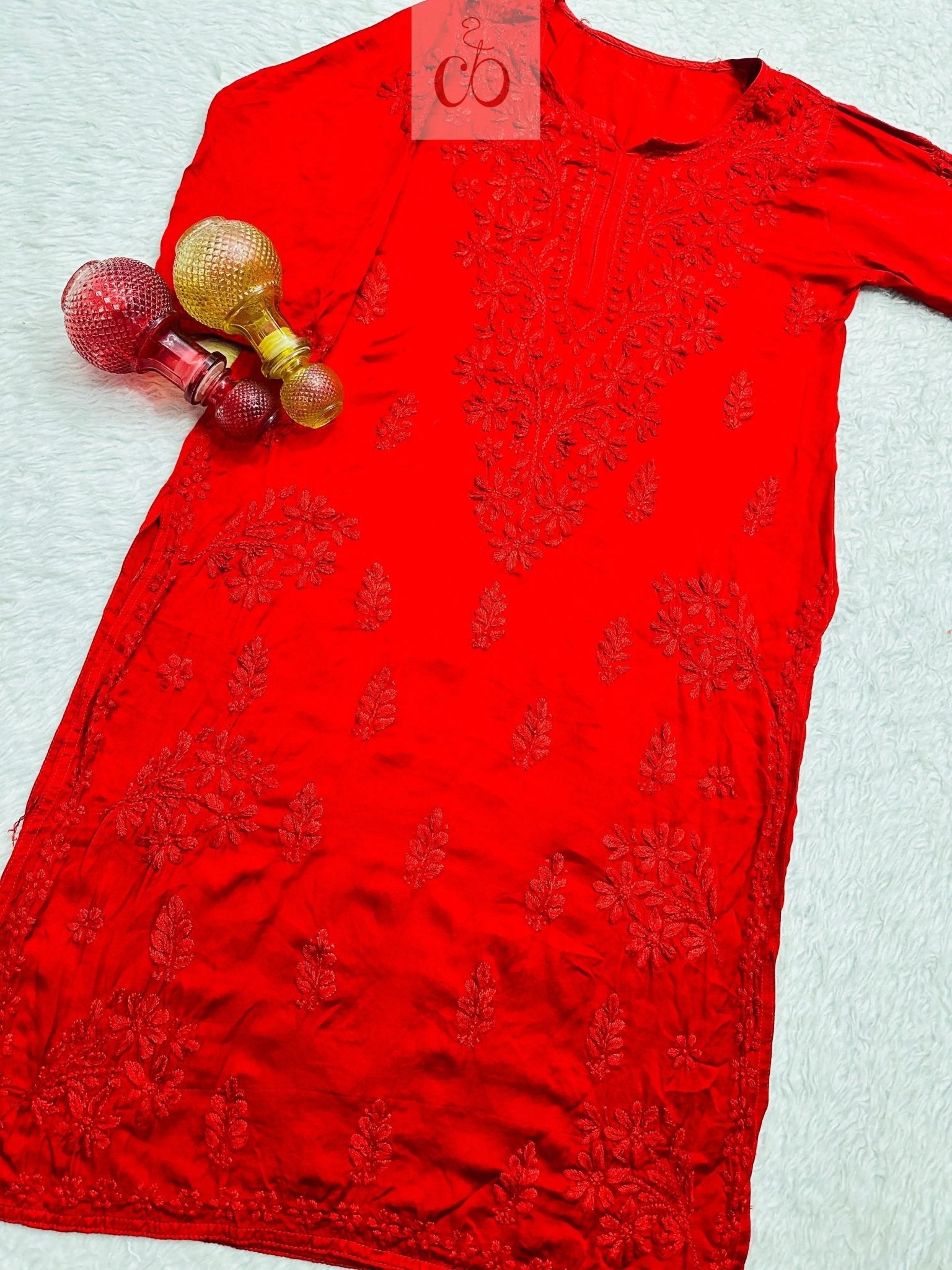 Lucknowi Chikankari Handworked Kurta - chikankariofficial