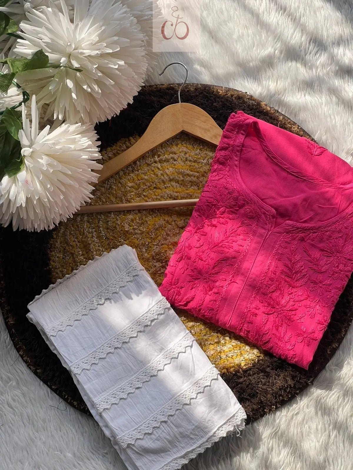 Luxe Rayon Adorned Kurti - chikankariofficial