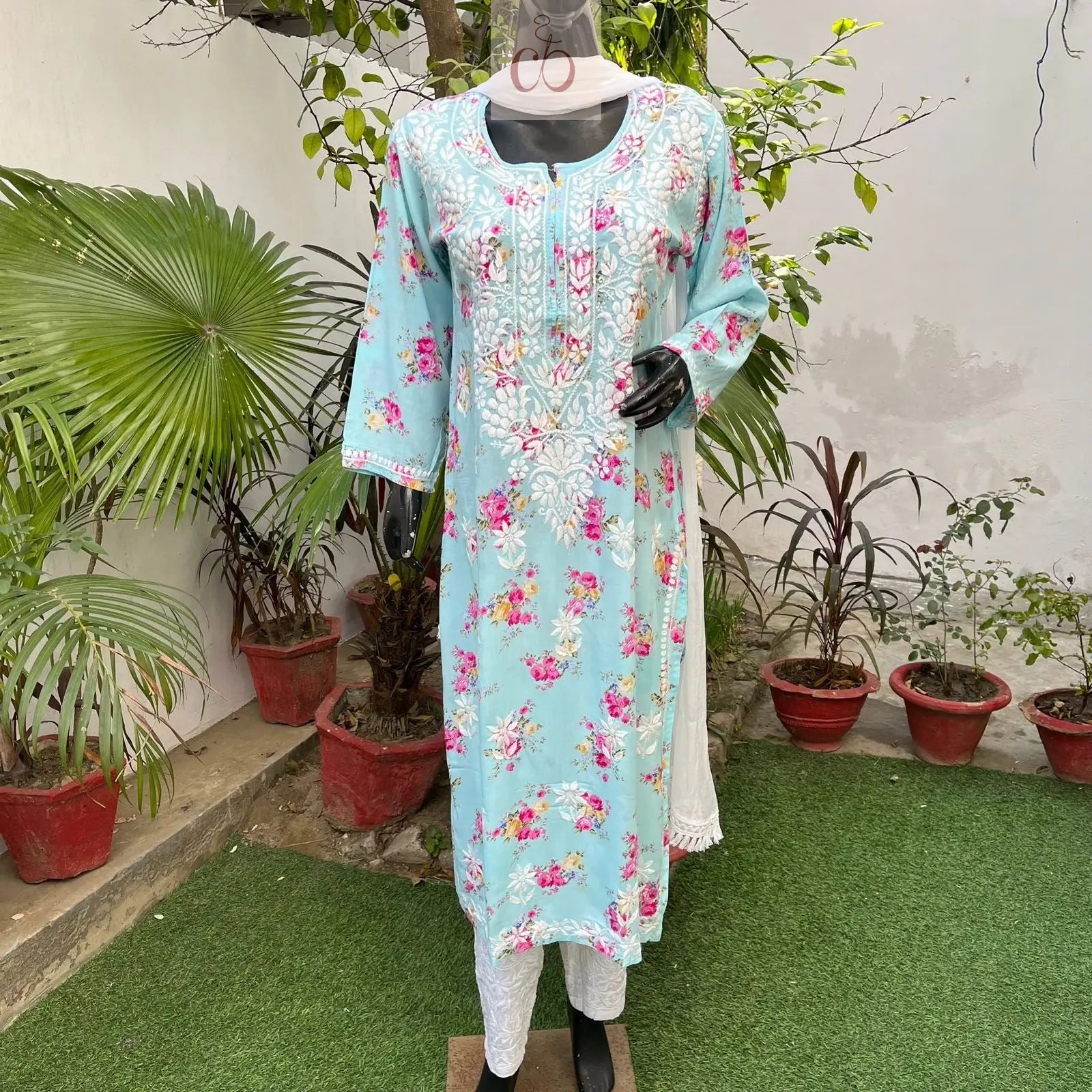 Modal Digital Print kurta - chikankariofficial