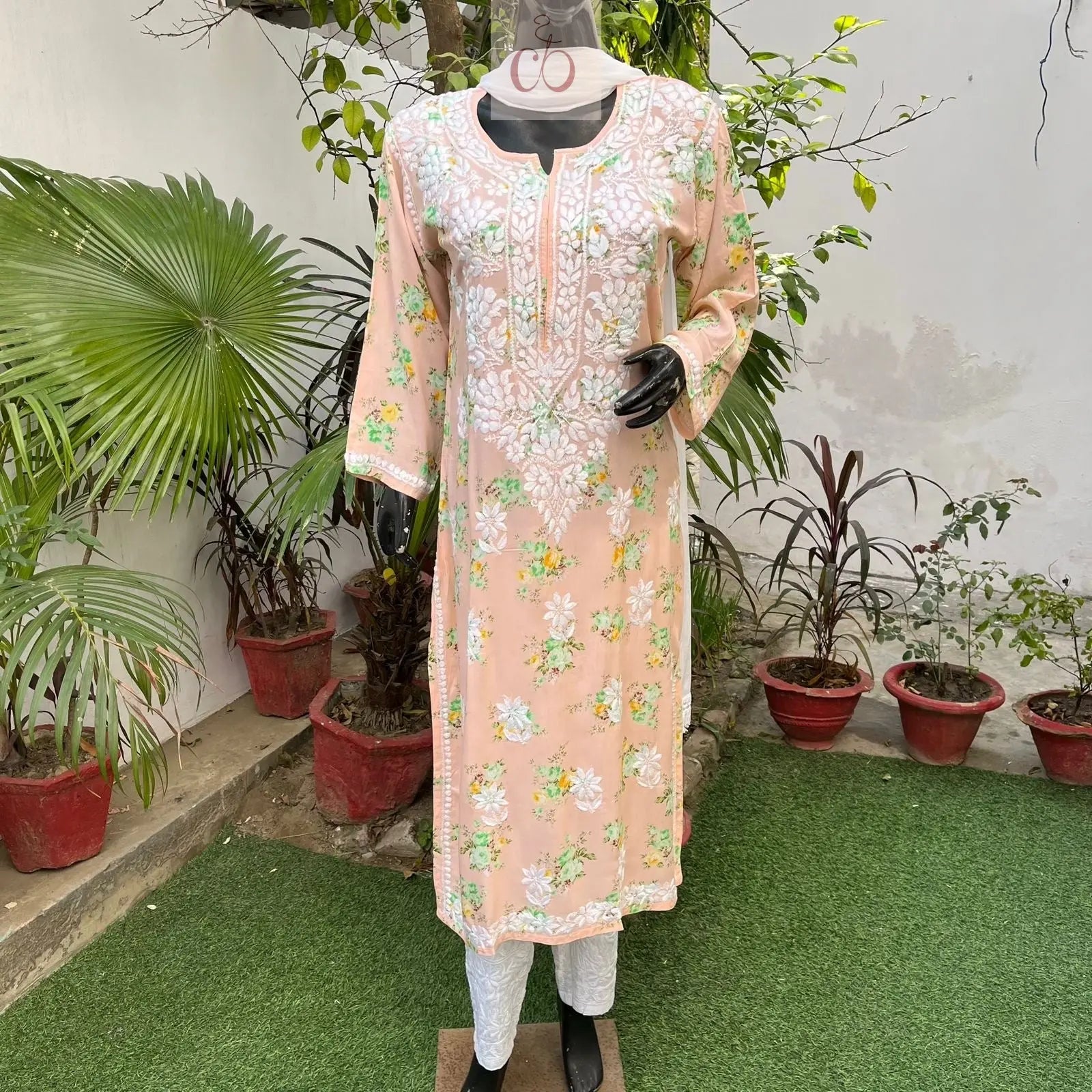 Modal Digital Print kurta - chikankariofficial