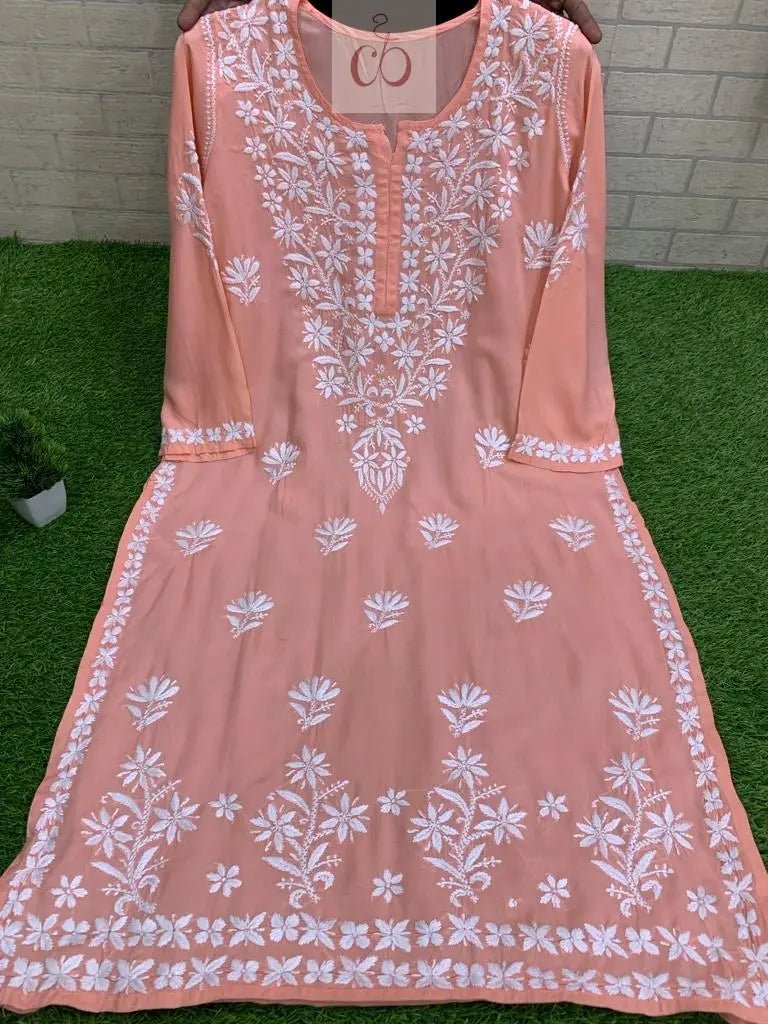 Modal Heavy Daman Kurtis - chikankariofficial