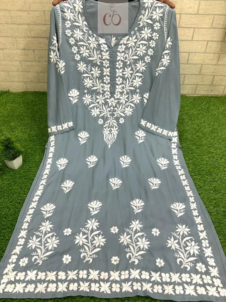 Modal Heavy Daman Kurtis - chikankariofficial