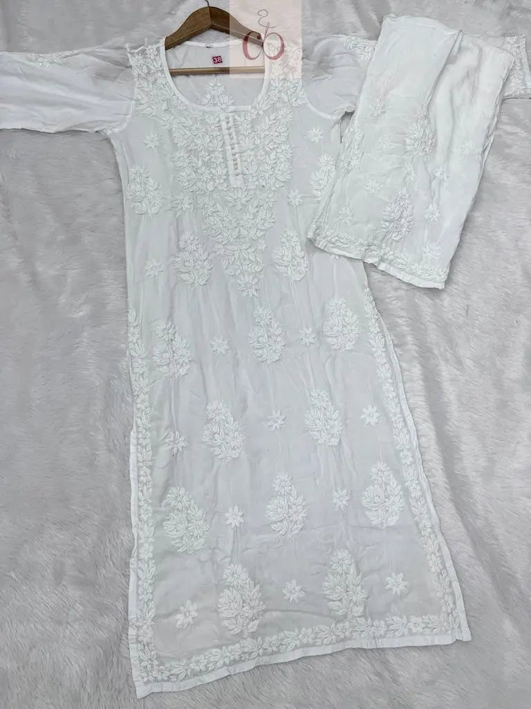 Modal Set For White Lover 🤍 - chikankariofficial